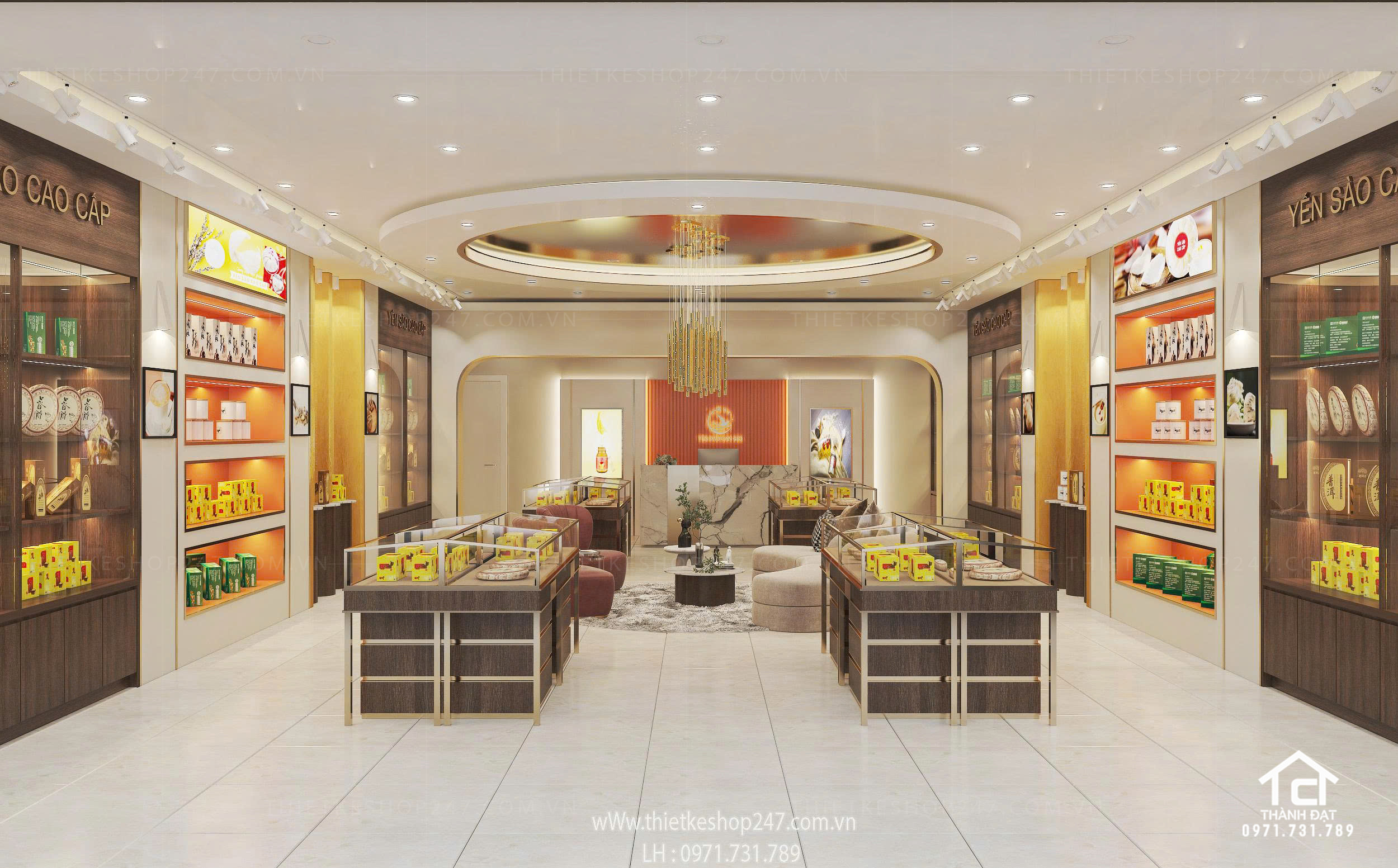 thiết kế siêu thị tiện ích tổng hợp đẹp VÀ SANG