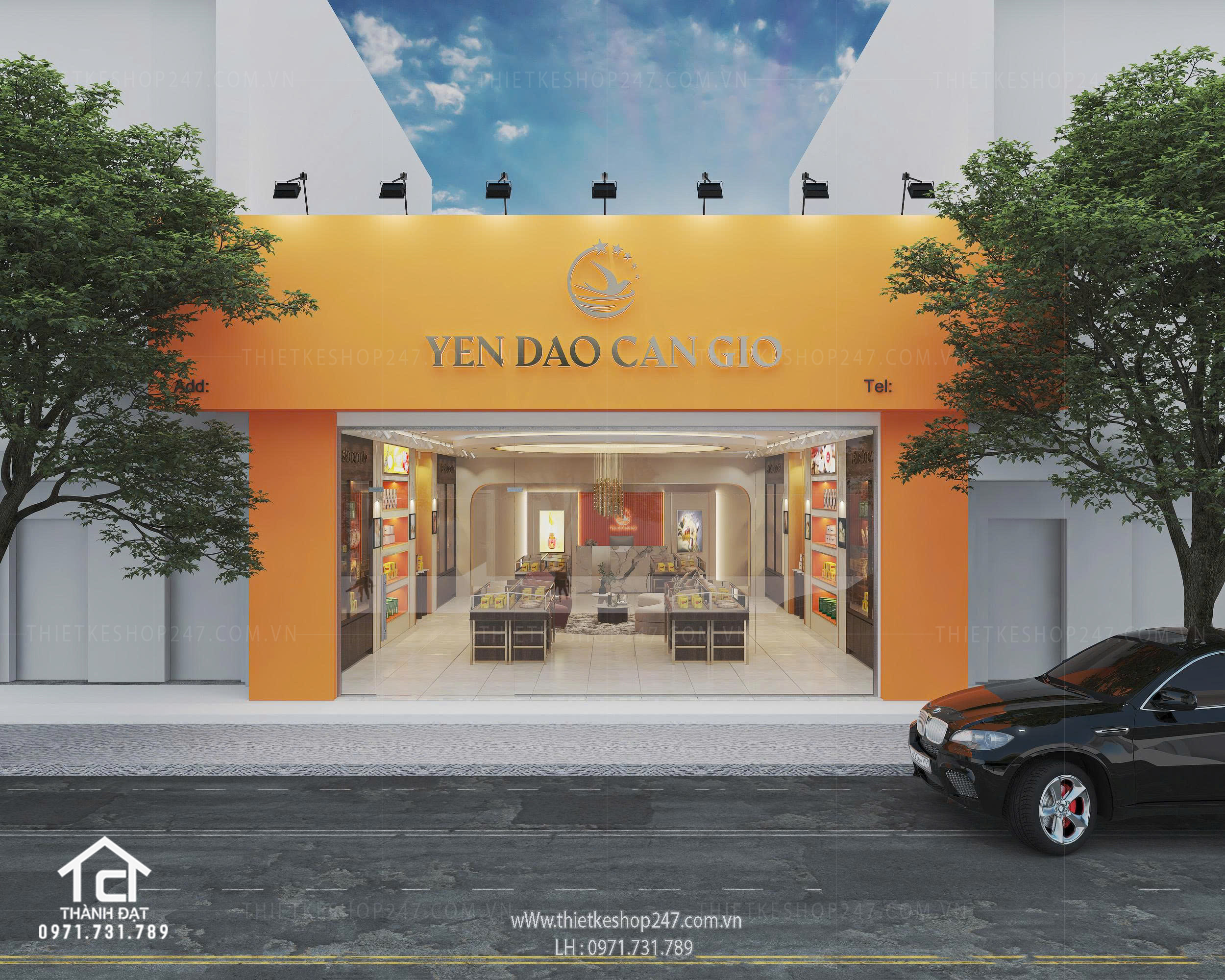 thiết kế siêu thị tiện ích tổng hợp đẹp