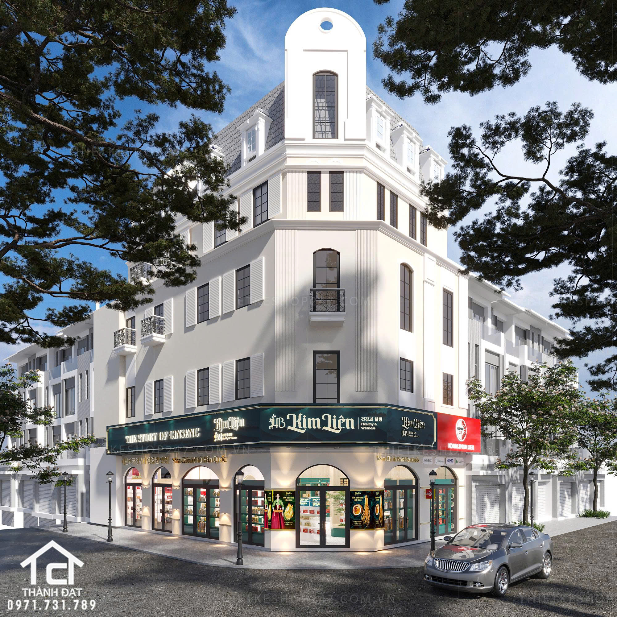 thiết kế siêu thị tiện ích tổng hợp đẹp