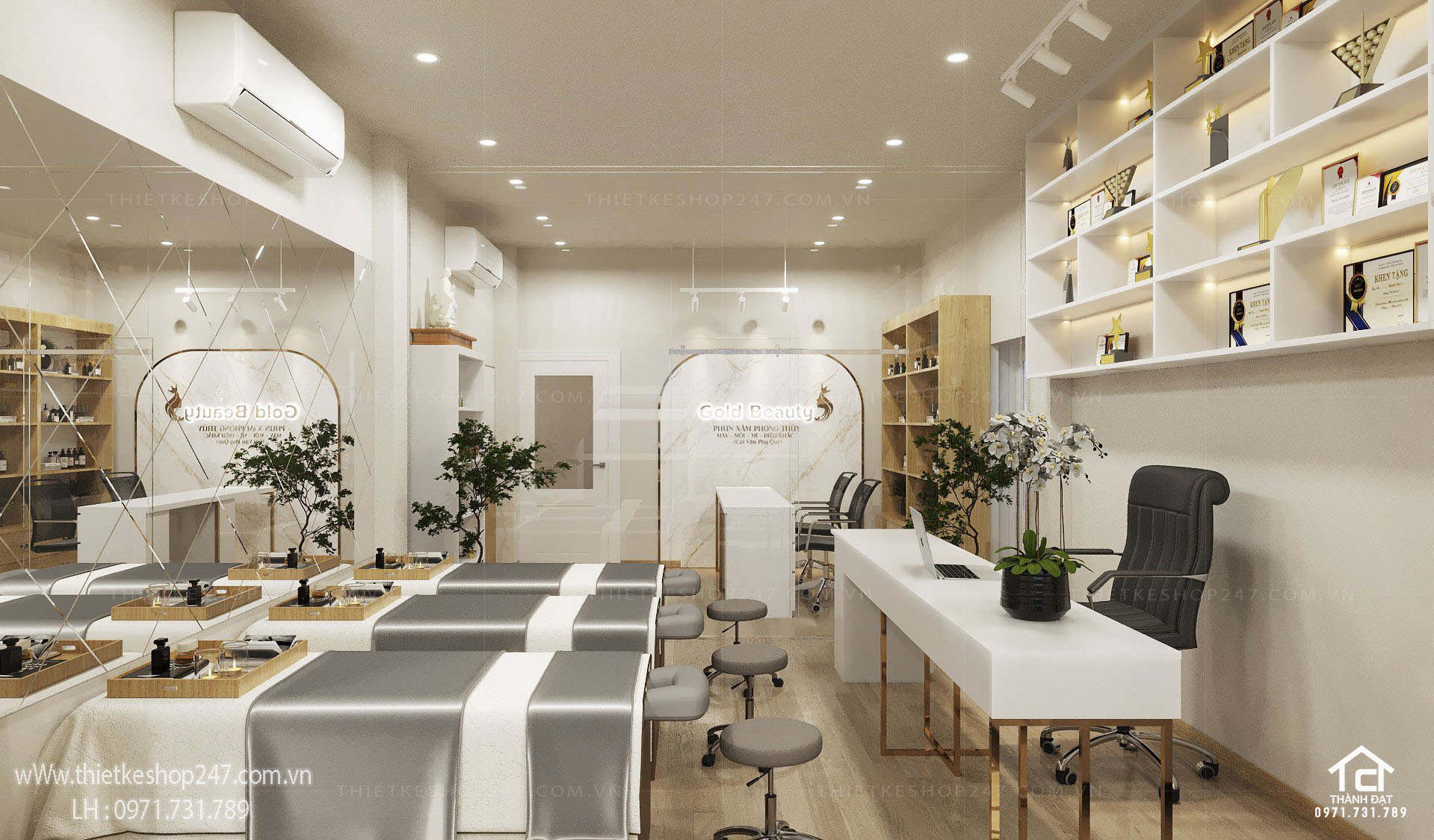 thiết kế spa đẹp ấn tượng