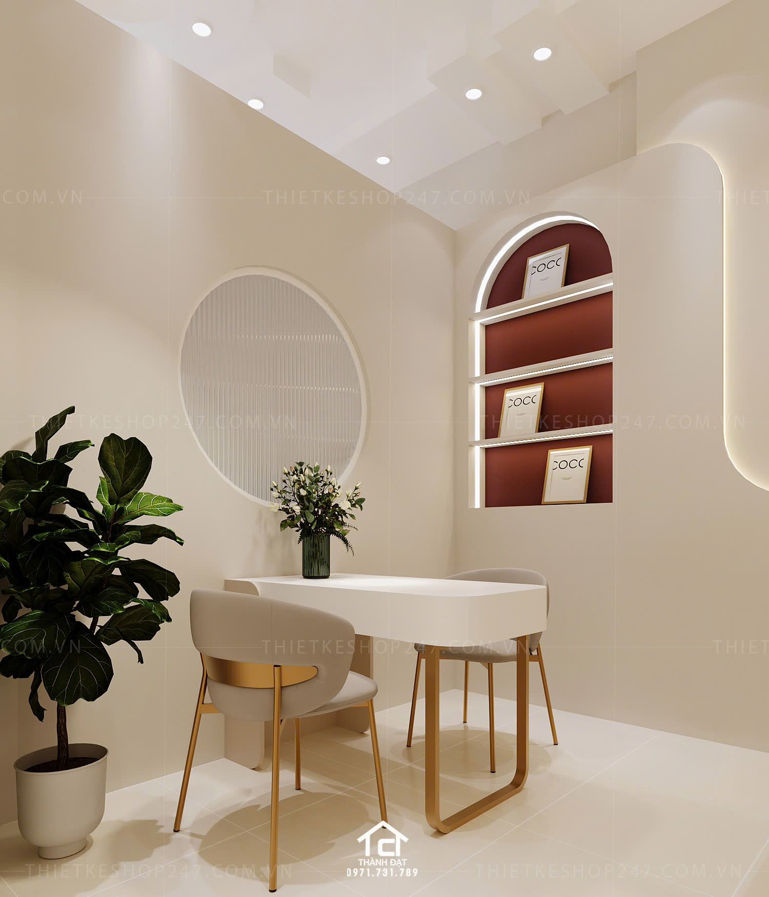 thiết kế spa đẹp ấn tượng