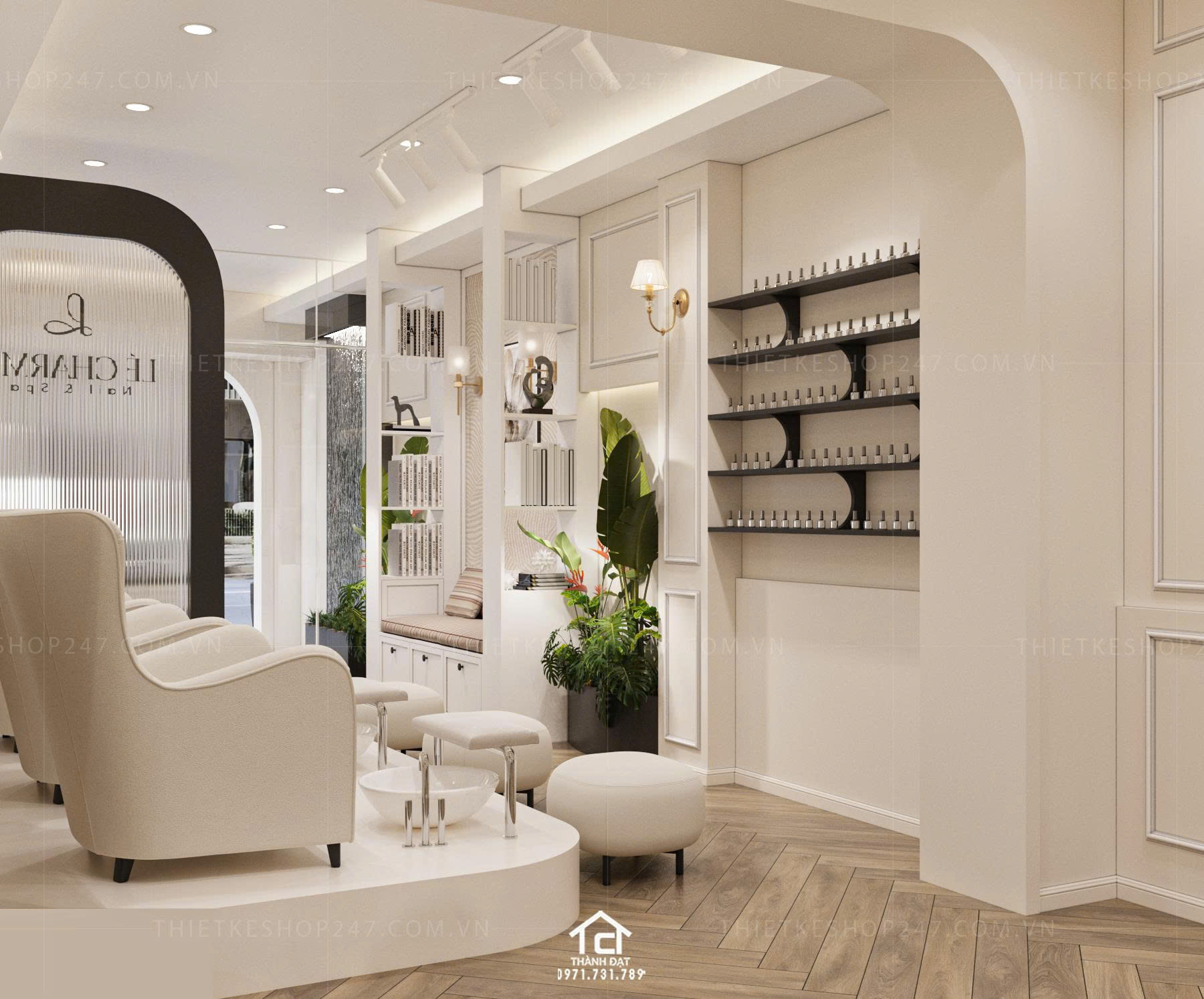 thiết kế spa đẹp ấn tượng