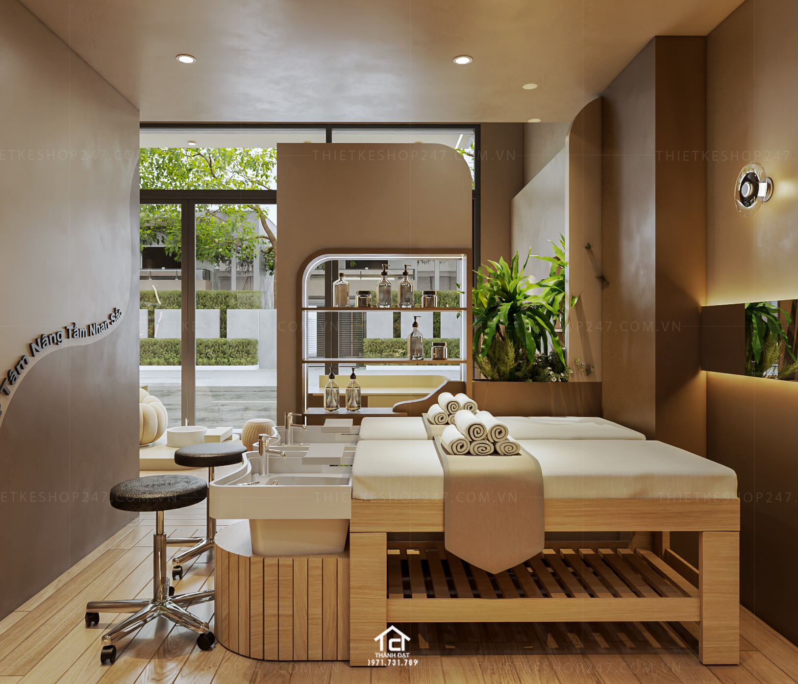 Thiết kế spa đẹp ấn tượng