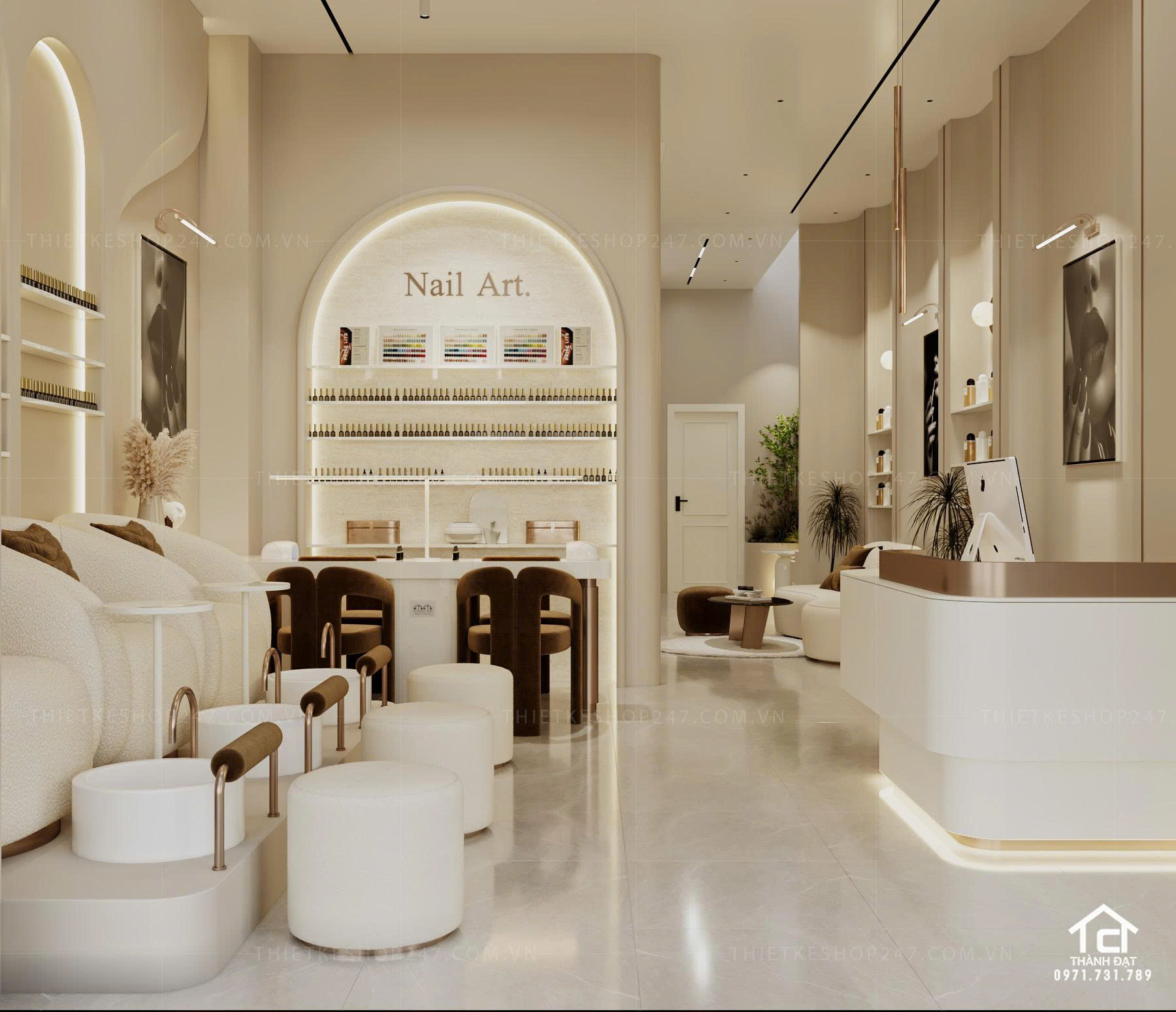 thiết kế spa đẹp ấn tượng