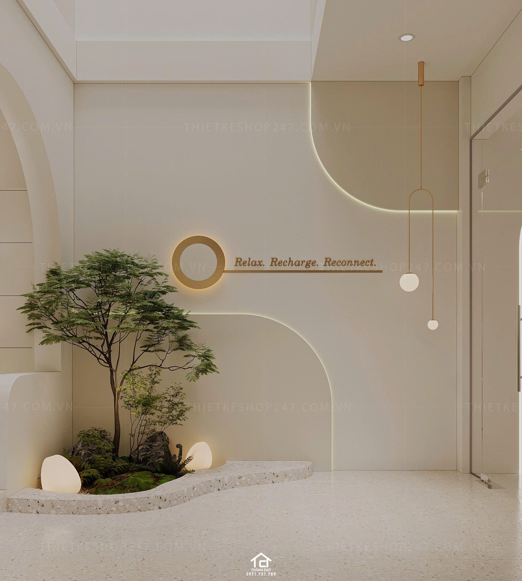 thiết kế spa đẹp ấn tượng