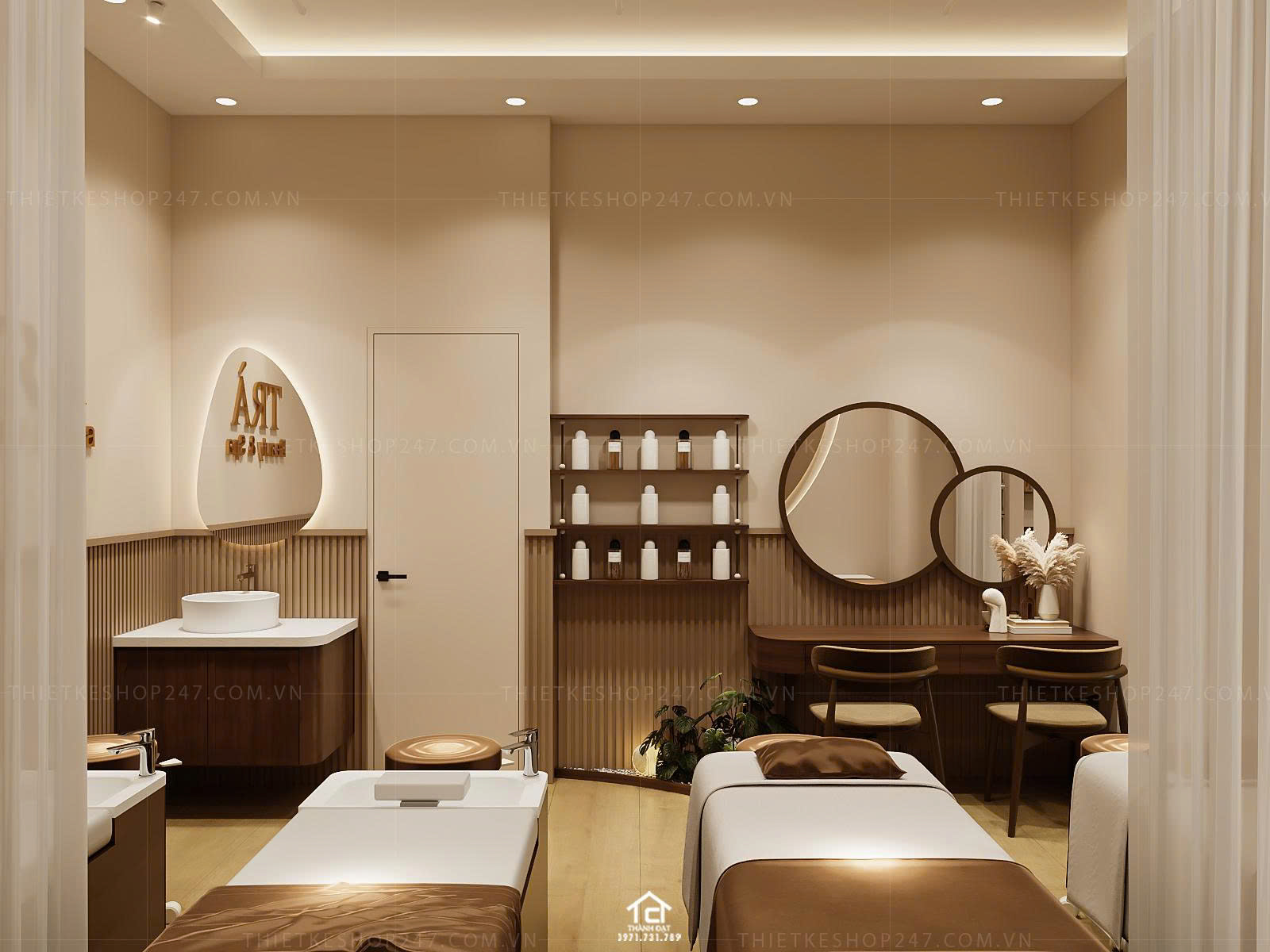 thiết kế spa đẹp ấn tượng