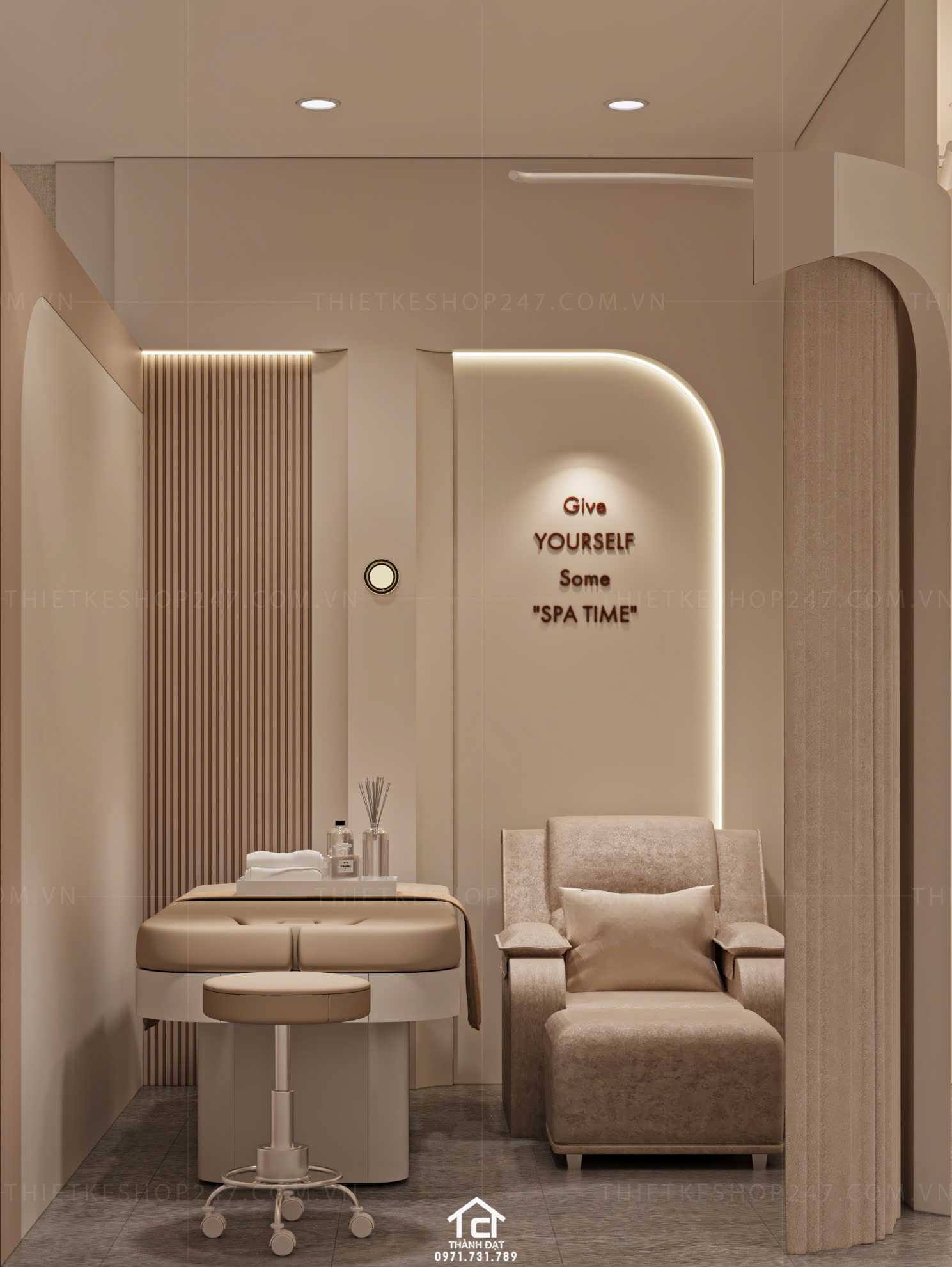 Thiết kế spa đẹp ấn tượng