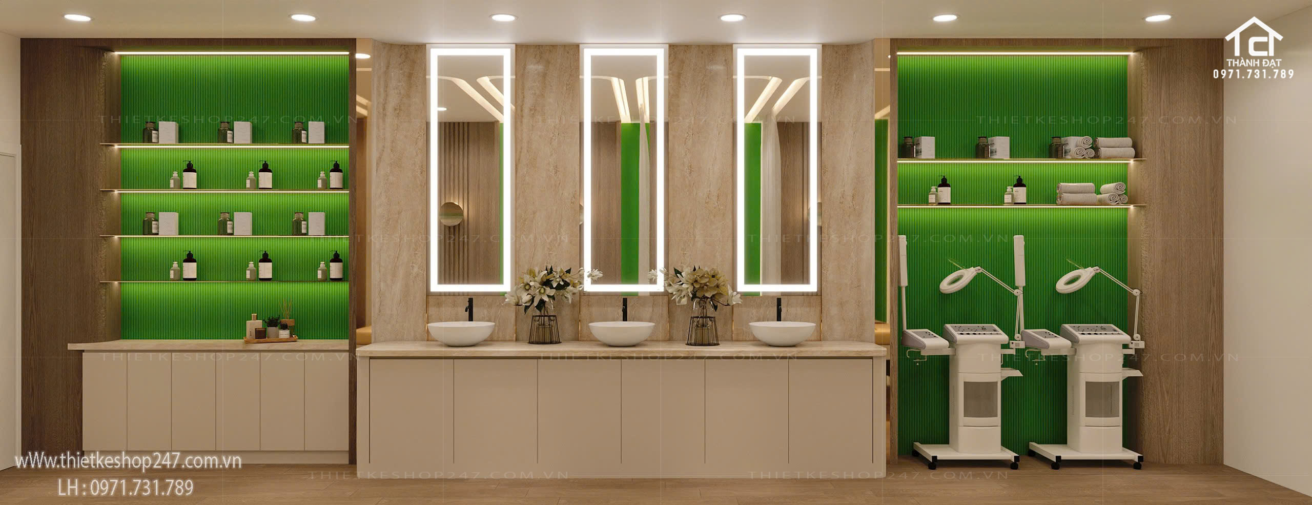 Mẫu thiết kế spa đẹp nổi bật và sang trọng – DR.CVIN