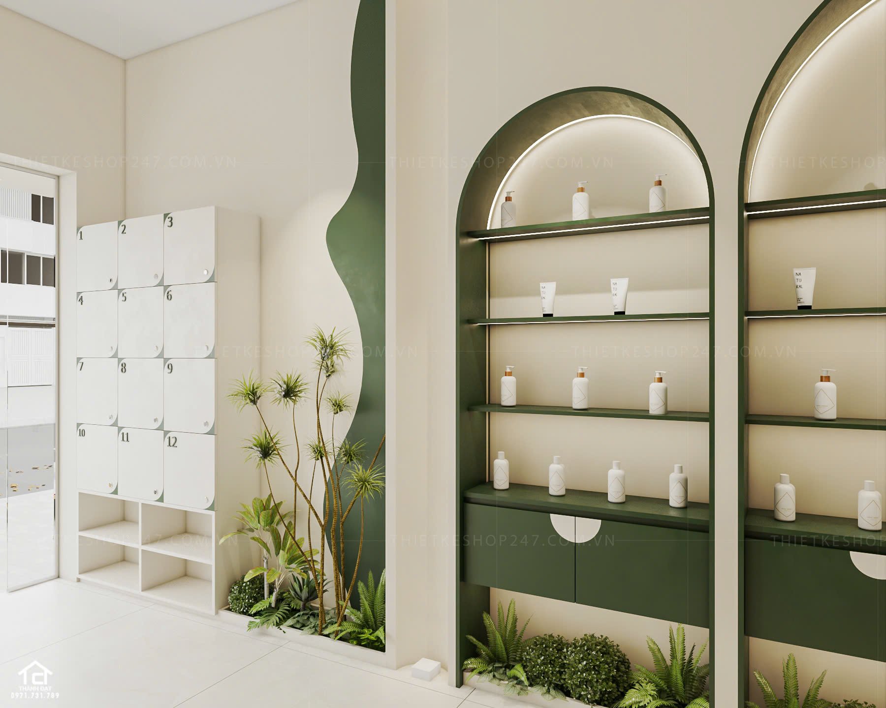thiết kế spa đẹp bắt mắt