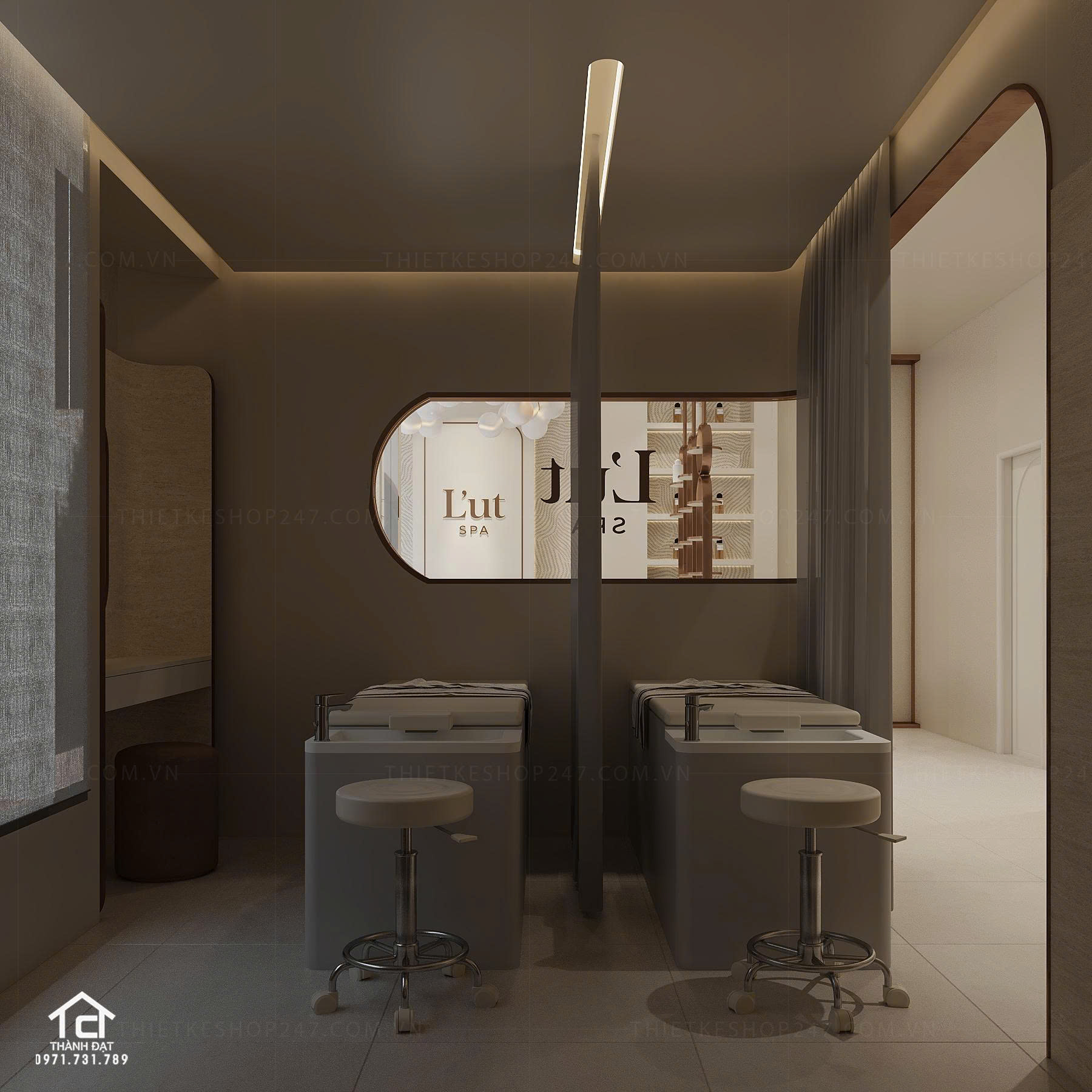 Thiết kế spa đẹp bắt mắt