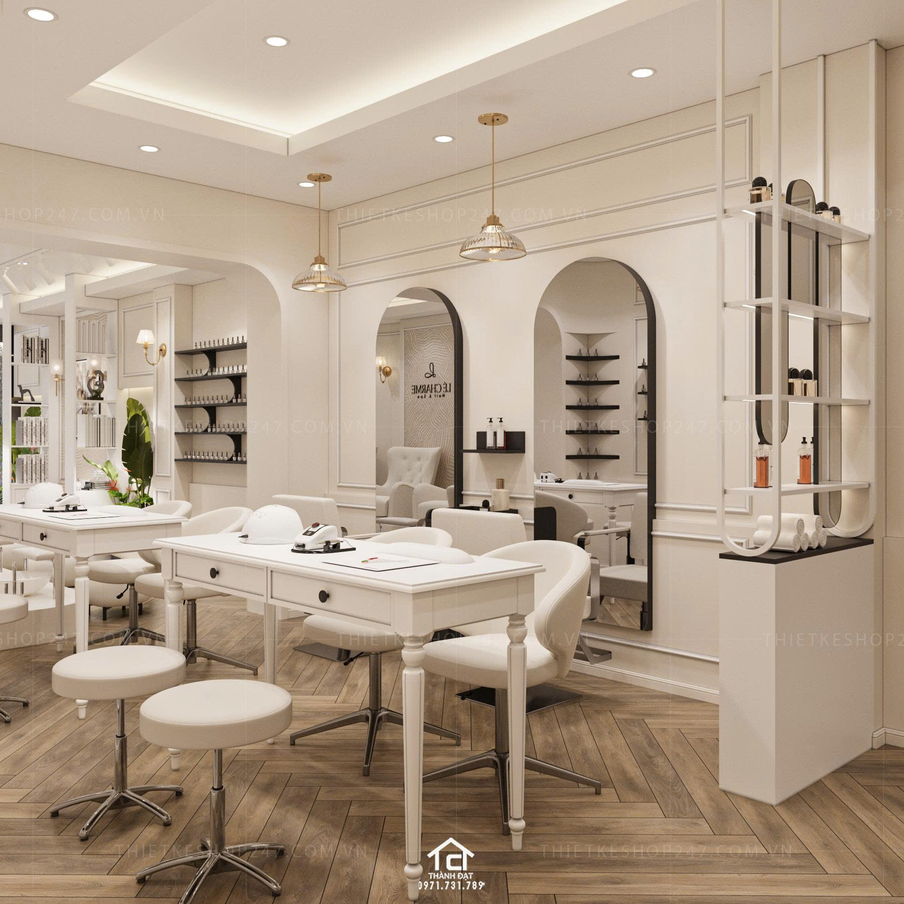 thiết kế spa đẹp bắt mắt