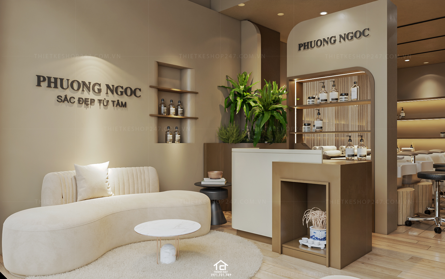 Thiết kế spa đẹp bắt mắt