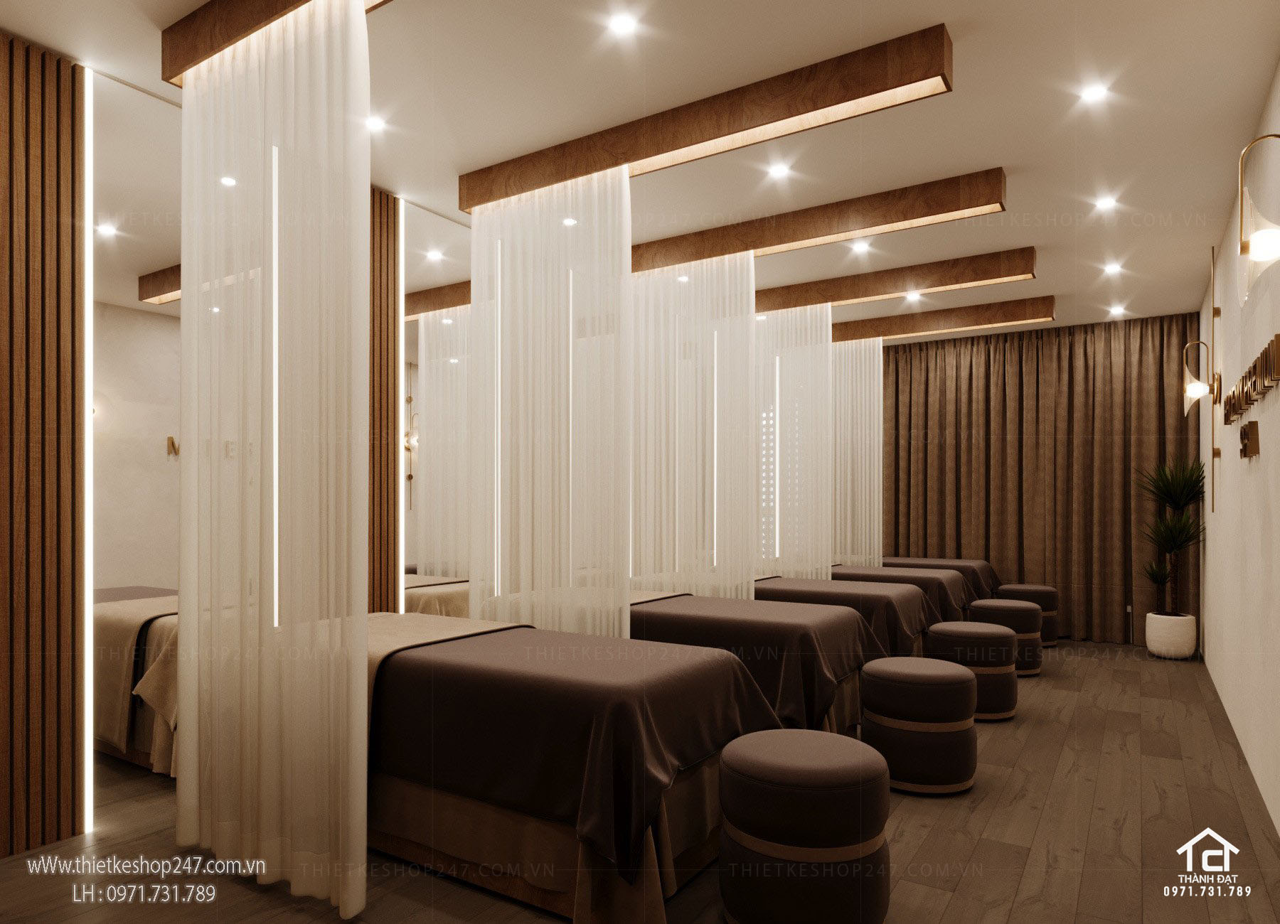 Ý tưởng thiết kế spa đẹp tinh tế và sang trọng – PHOENIX PREMIUM SPA