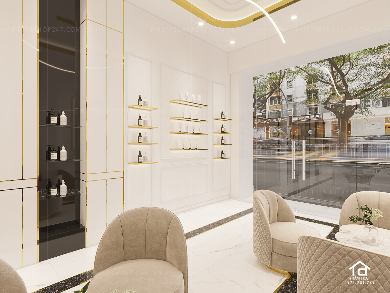 thiết kế spa đẹp dễ thương