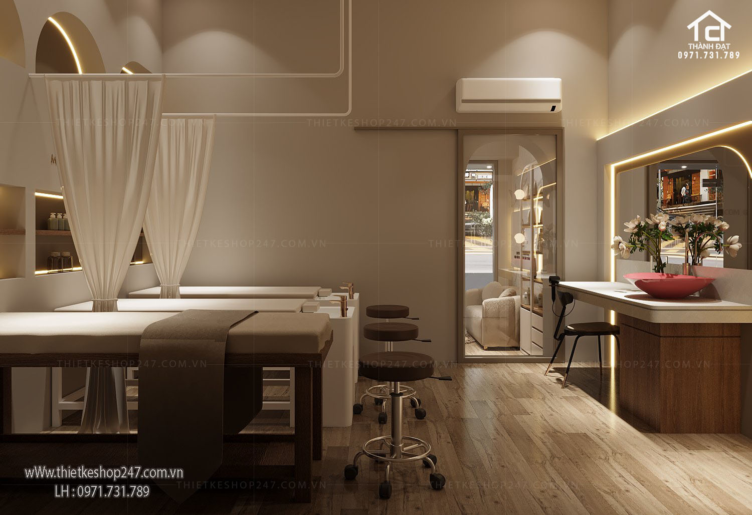 Mẫu thiết kế spa đẹp sang chảnh và đẳng cấp– MAI NGUYEN