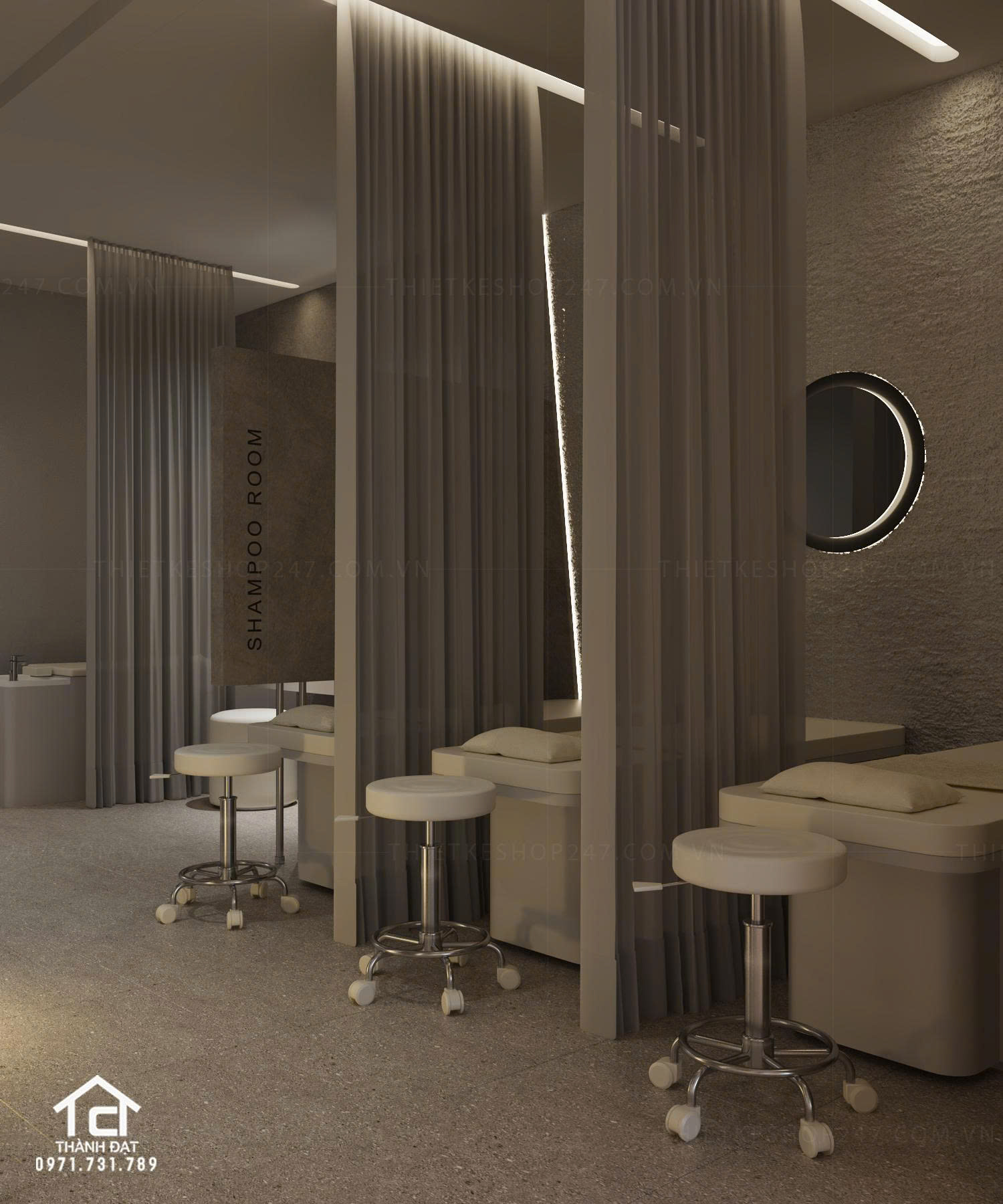 thiết kế spa đẹp hài hòa