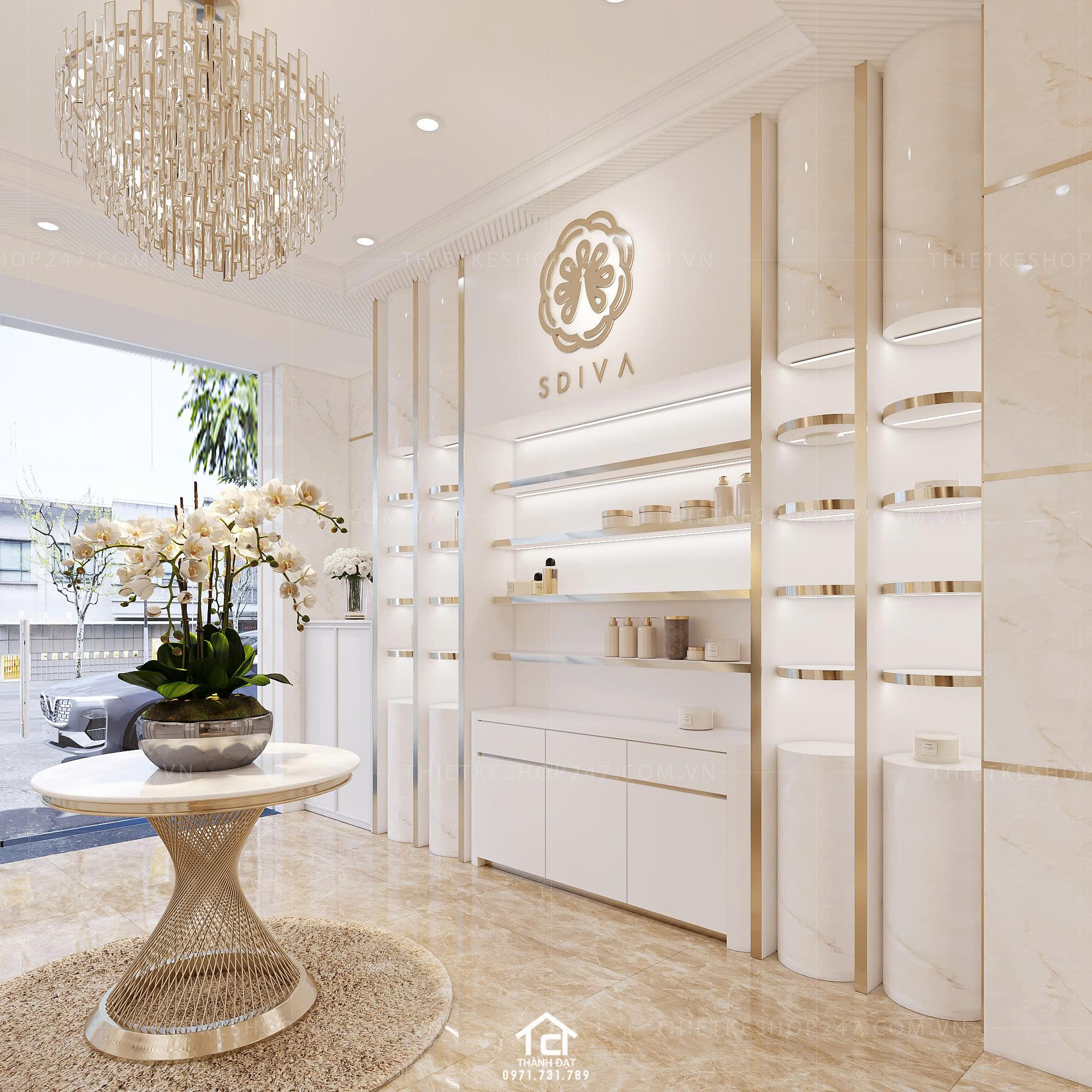 thiết kế spa đẹp hài hòa