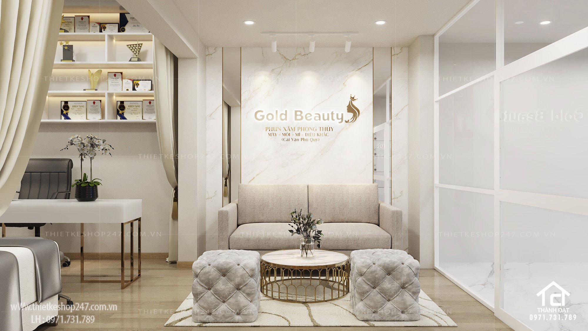 thiết kế spa đẹp hiện đại