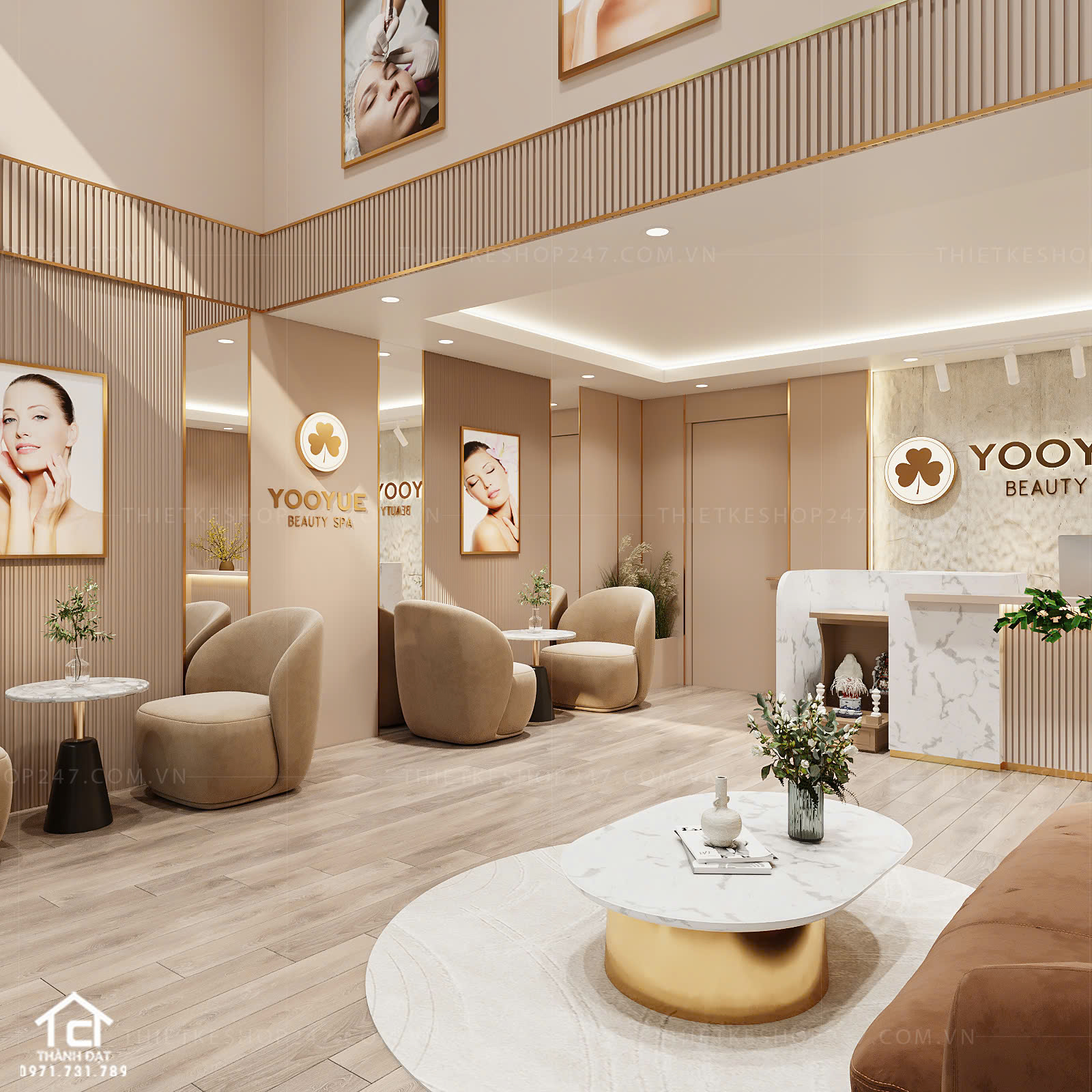 thiết kế spa đẹp hiện đại