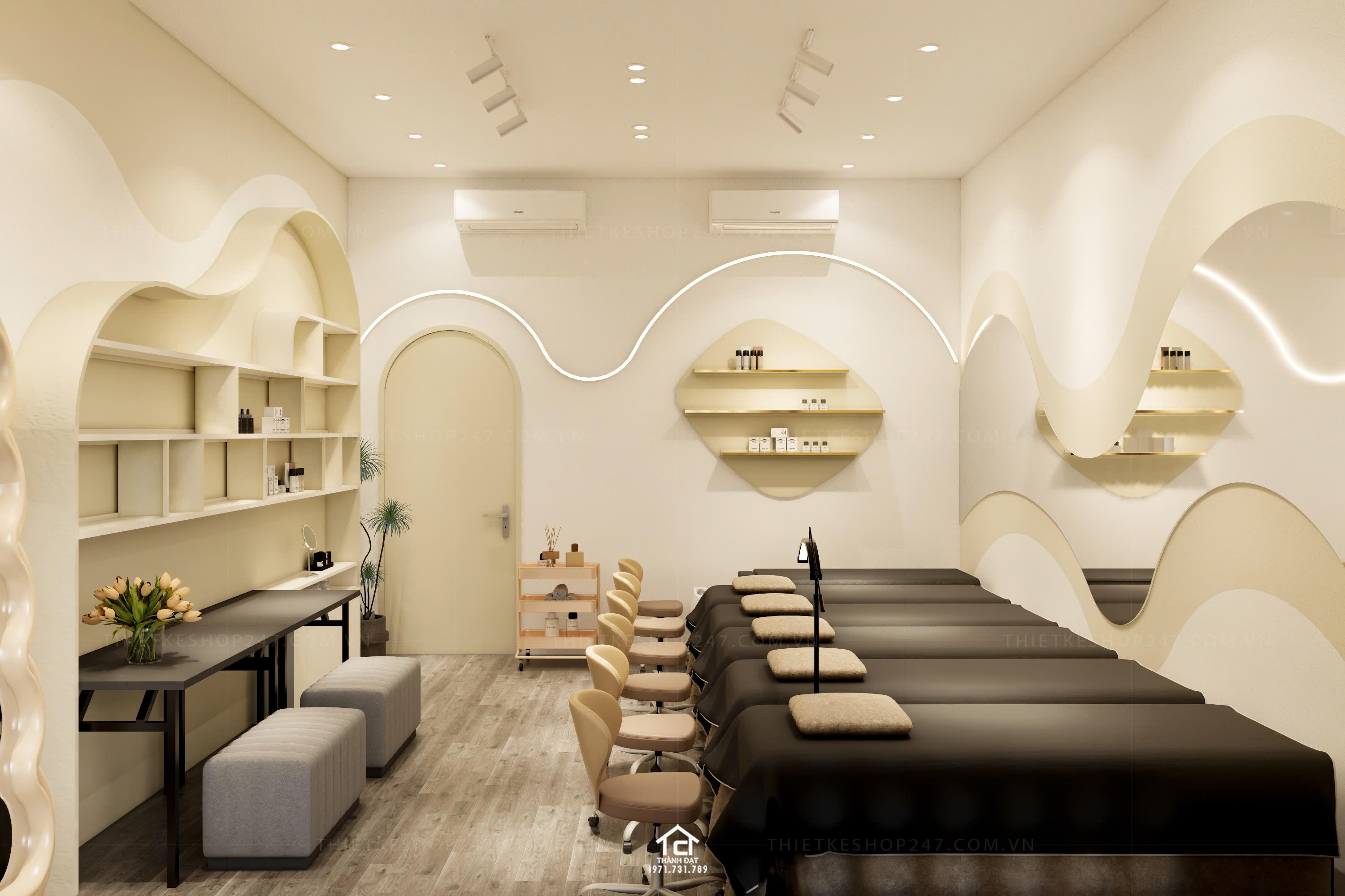 thiết kế spa đẹp hiện đại