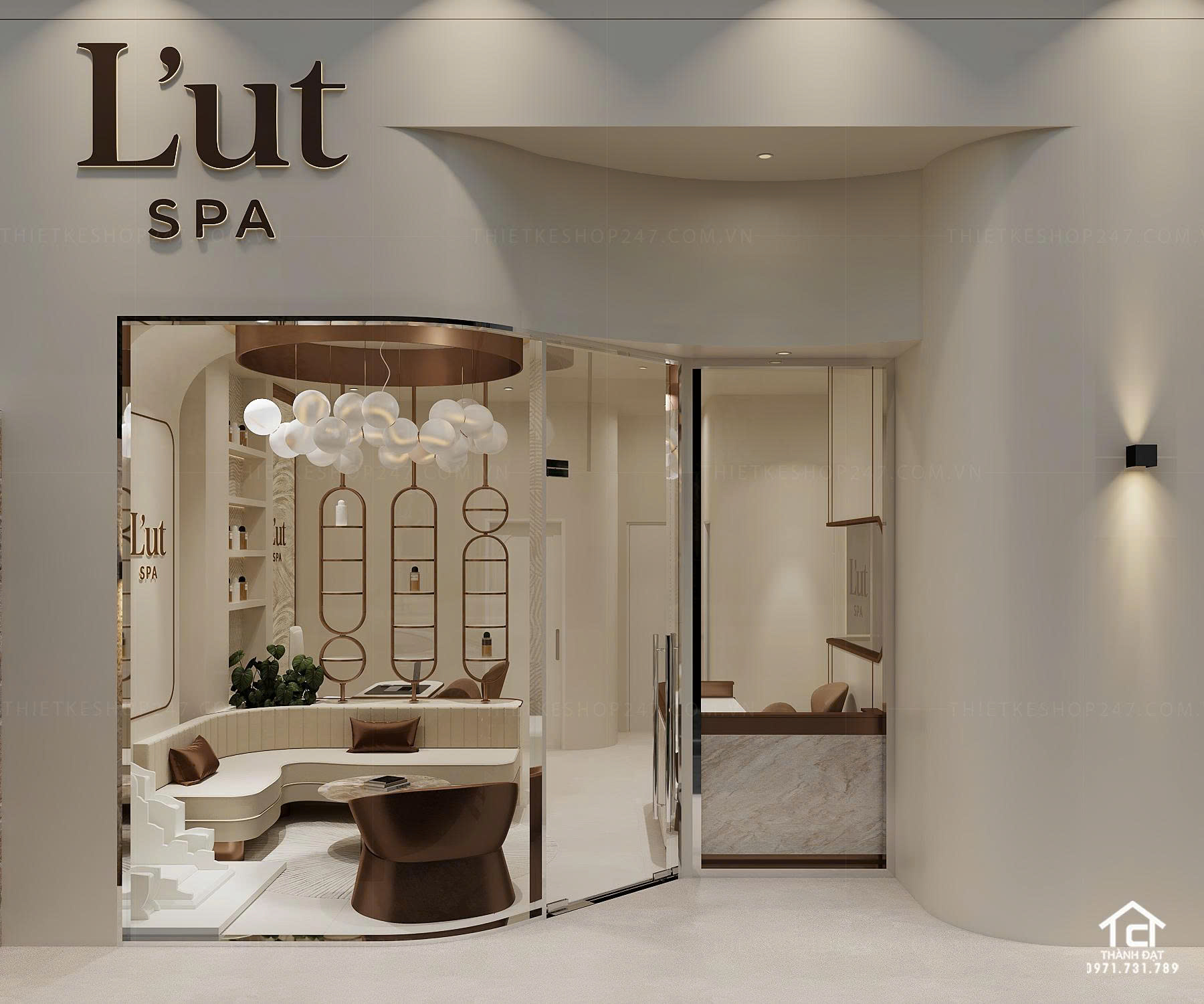 thiết kế spa đẹp hiện đại