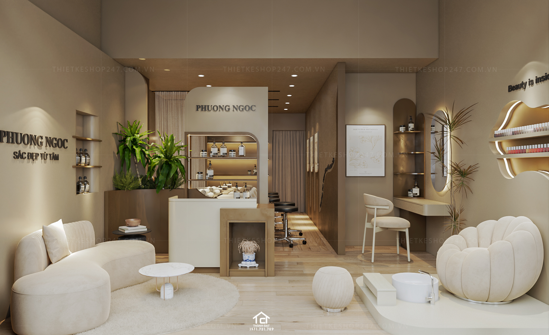 Thiết kế spa đẹp hiện đại