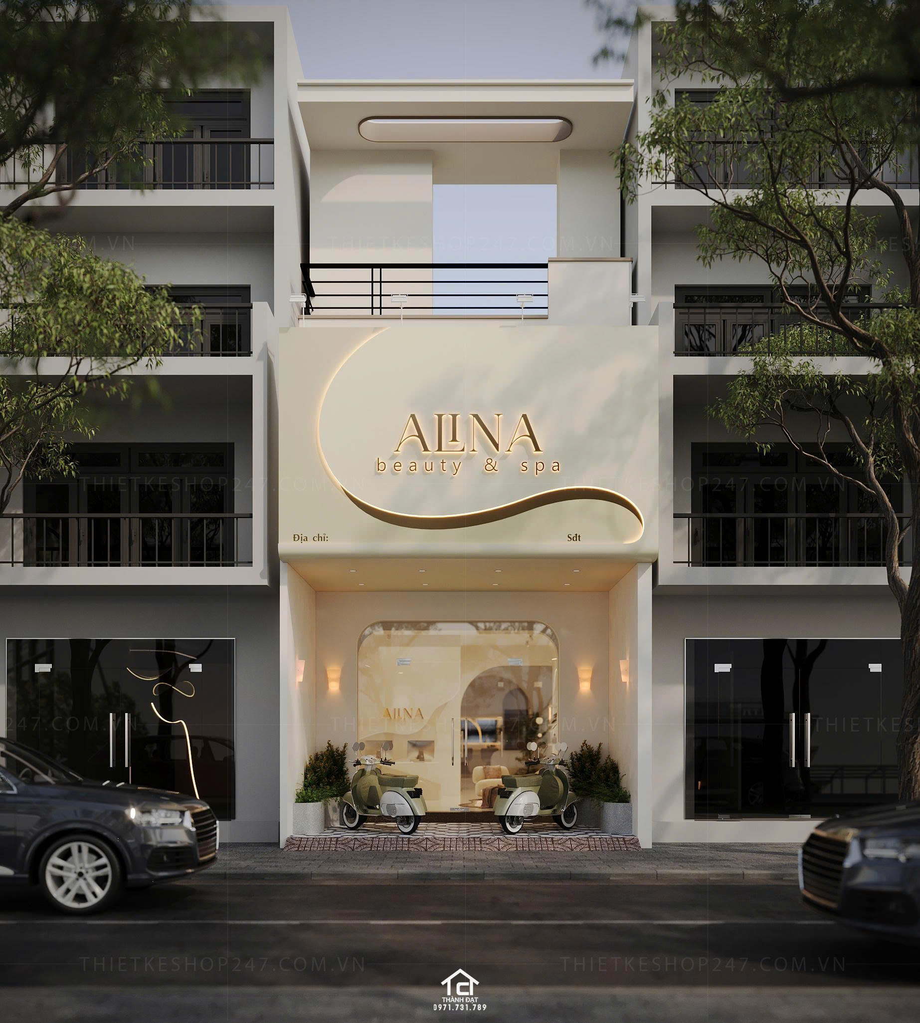 thiết kế spa đẹp hiện đại