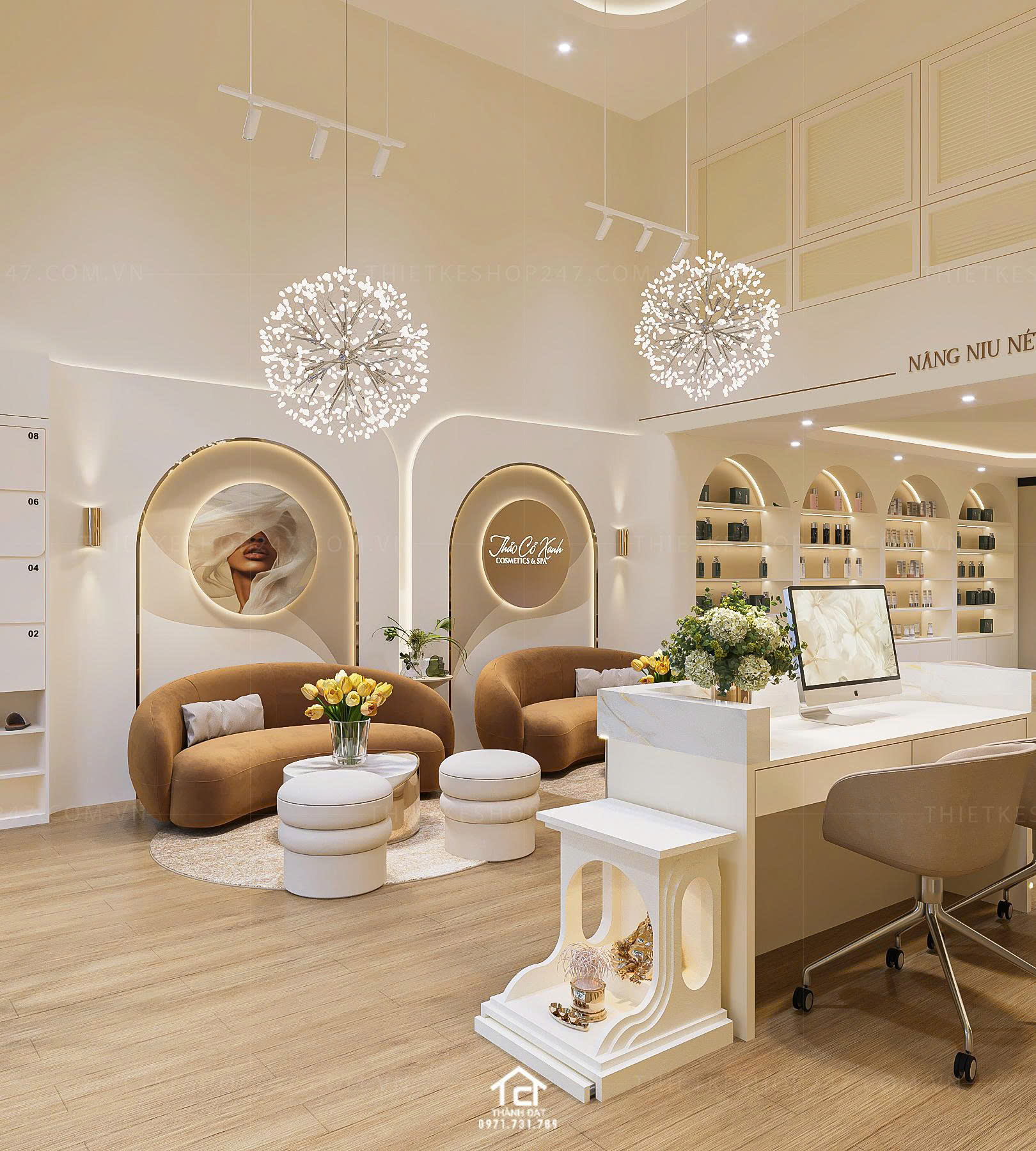 thiết kế spa đẹp hiện đại