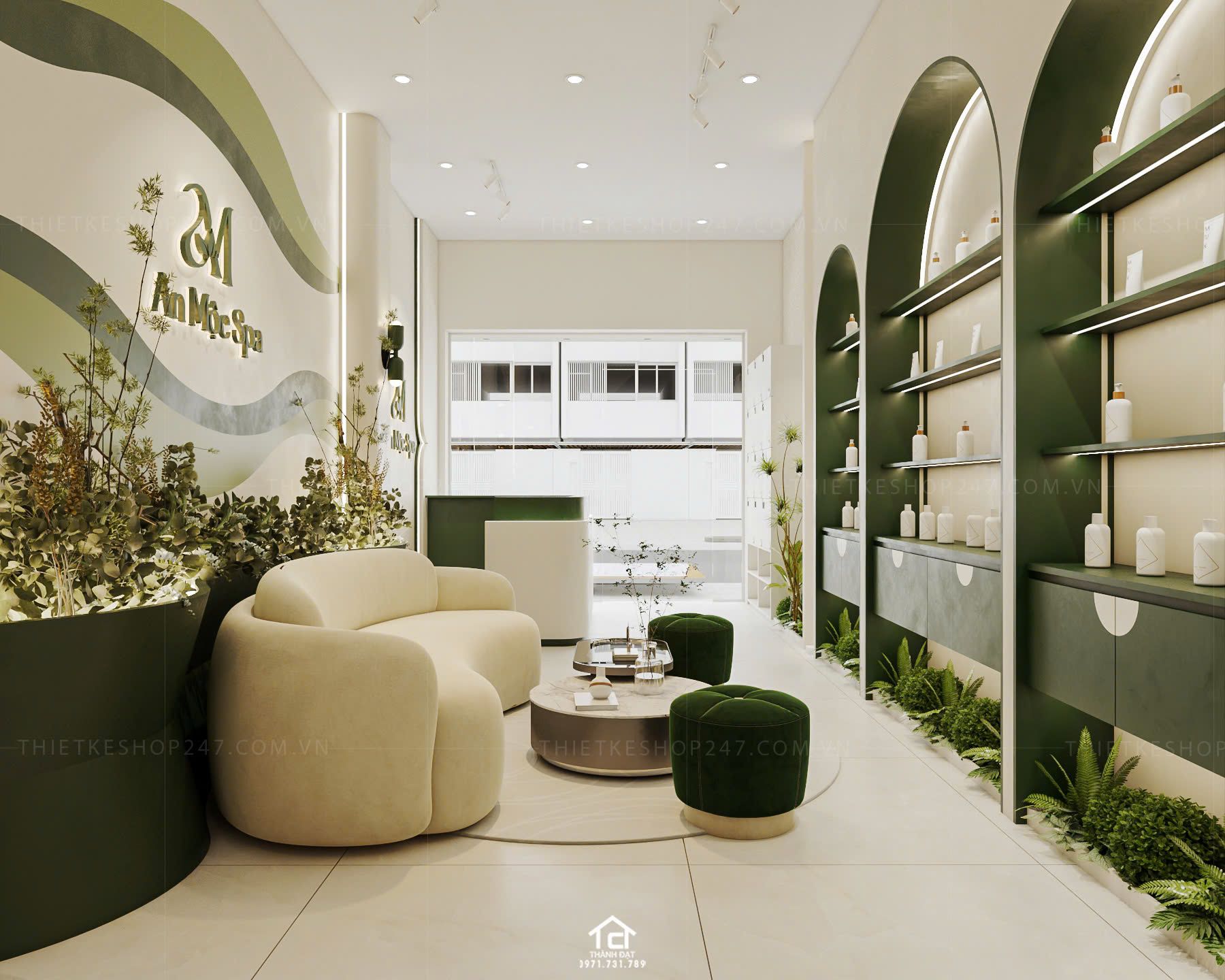 Mẫu thiết kế spa đẹp nổi bật và sang trọng – An Mộc Spa