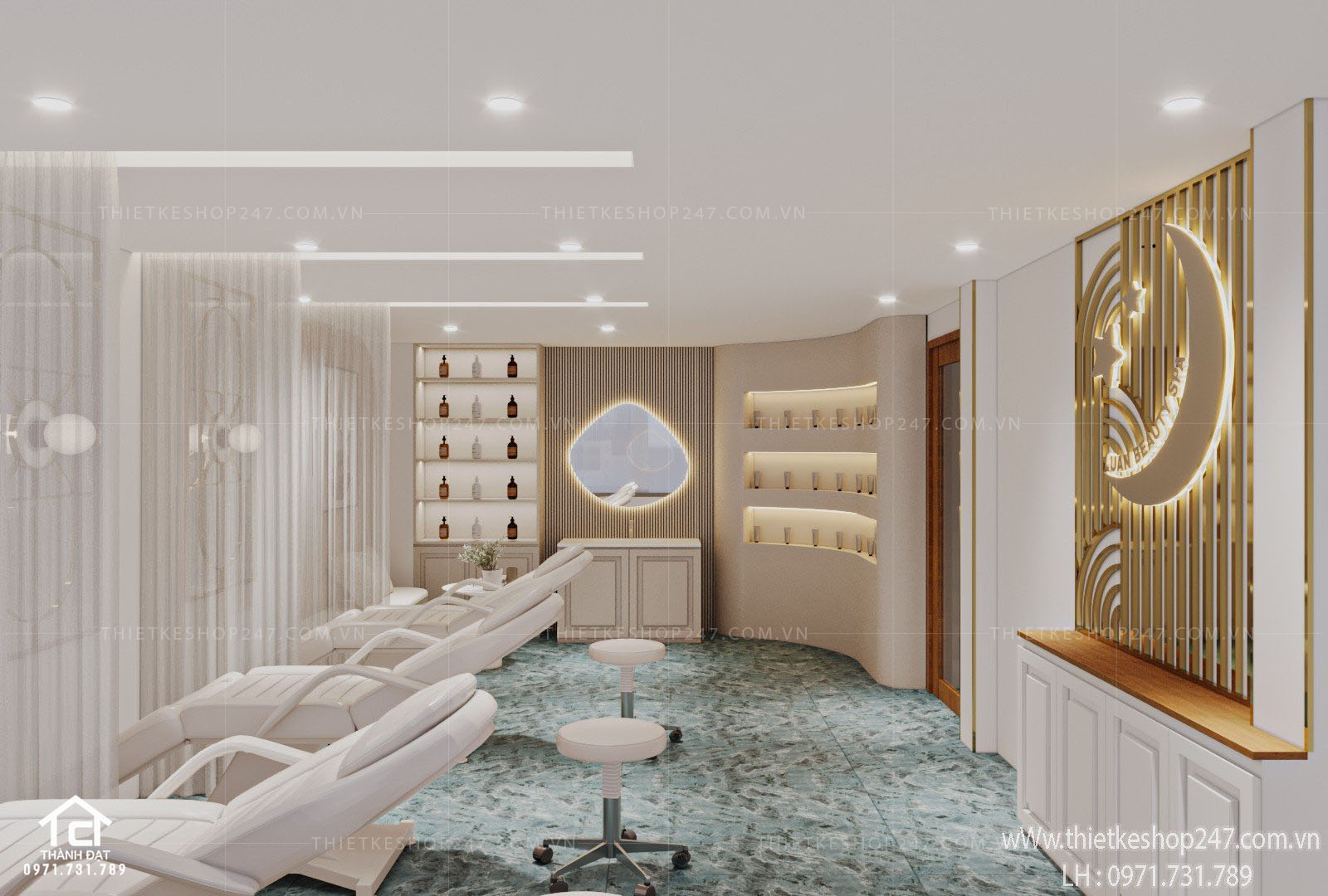 Thiết kế spa đẹp sang trọng – LUAN BEAUTY SPA