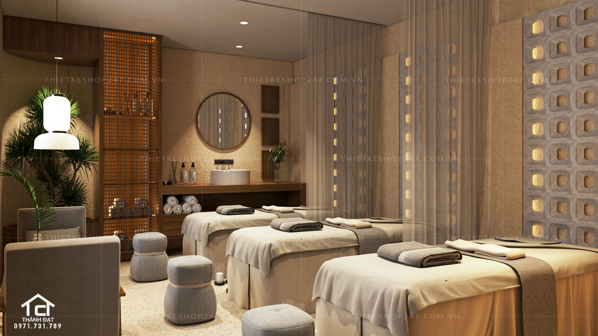 Thiết kế spa đẹp nhiều sáng tạo – HYE SPA