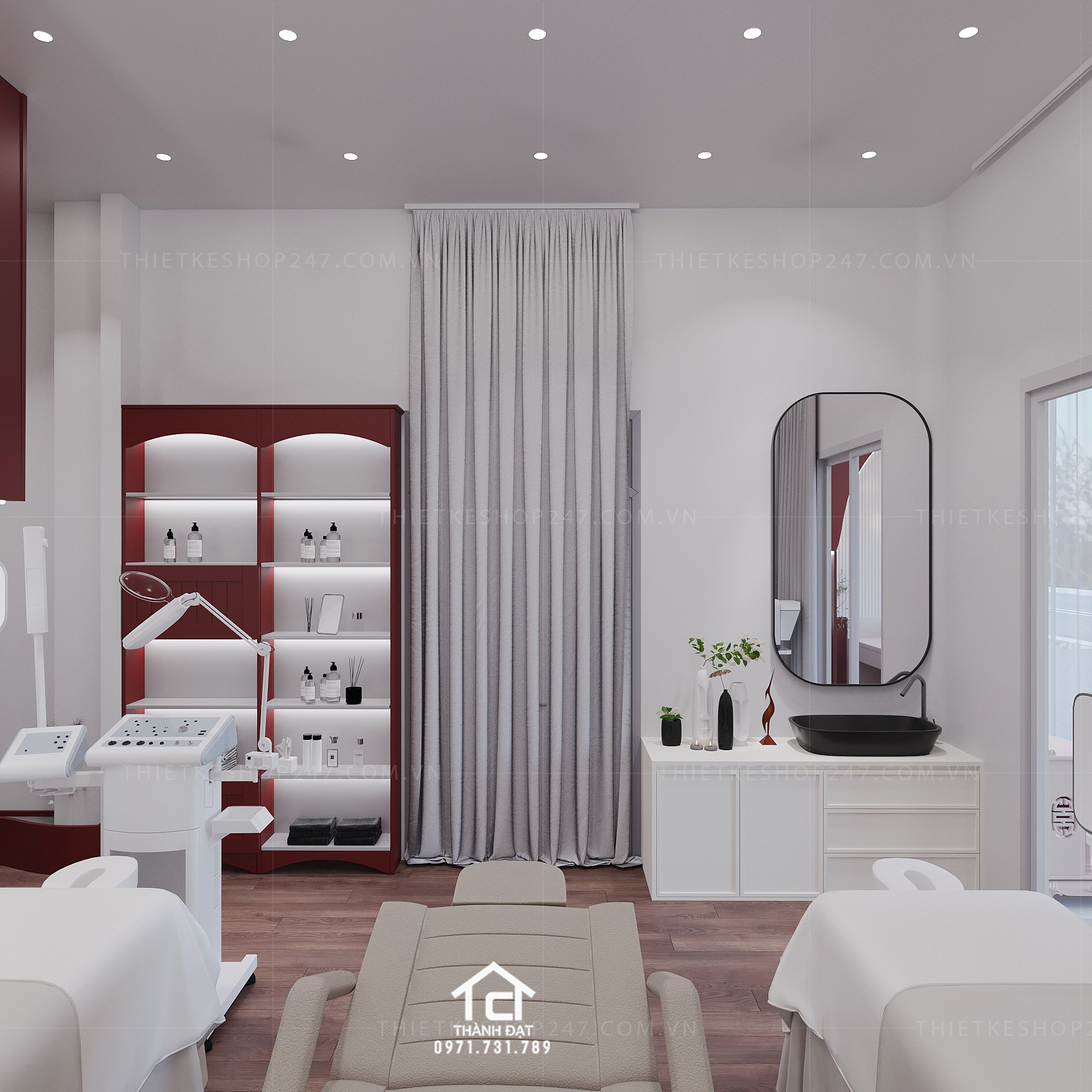 thiết kế spa đẹp kiêu sa
