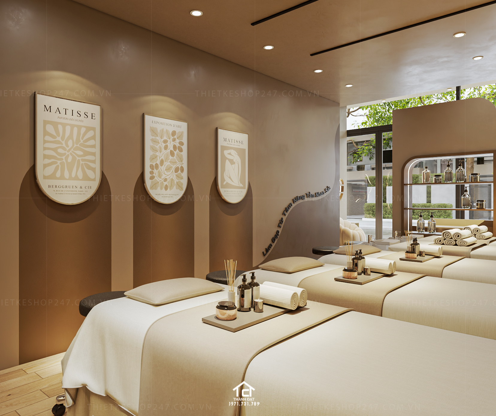 Thiết kế spa đẹp lôi cuốn