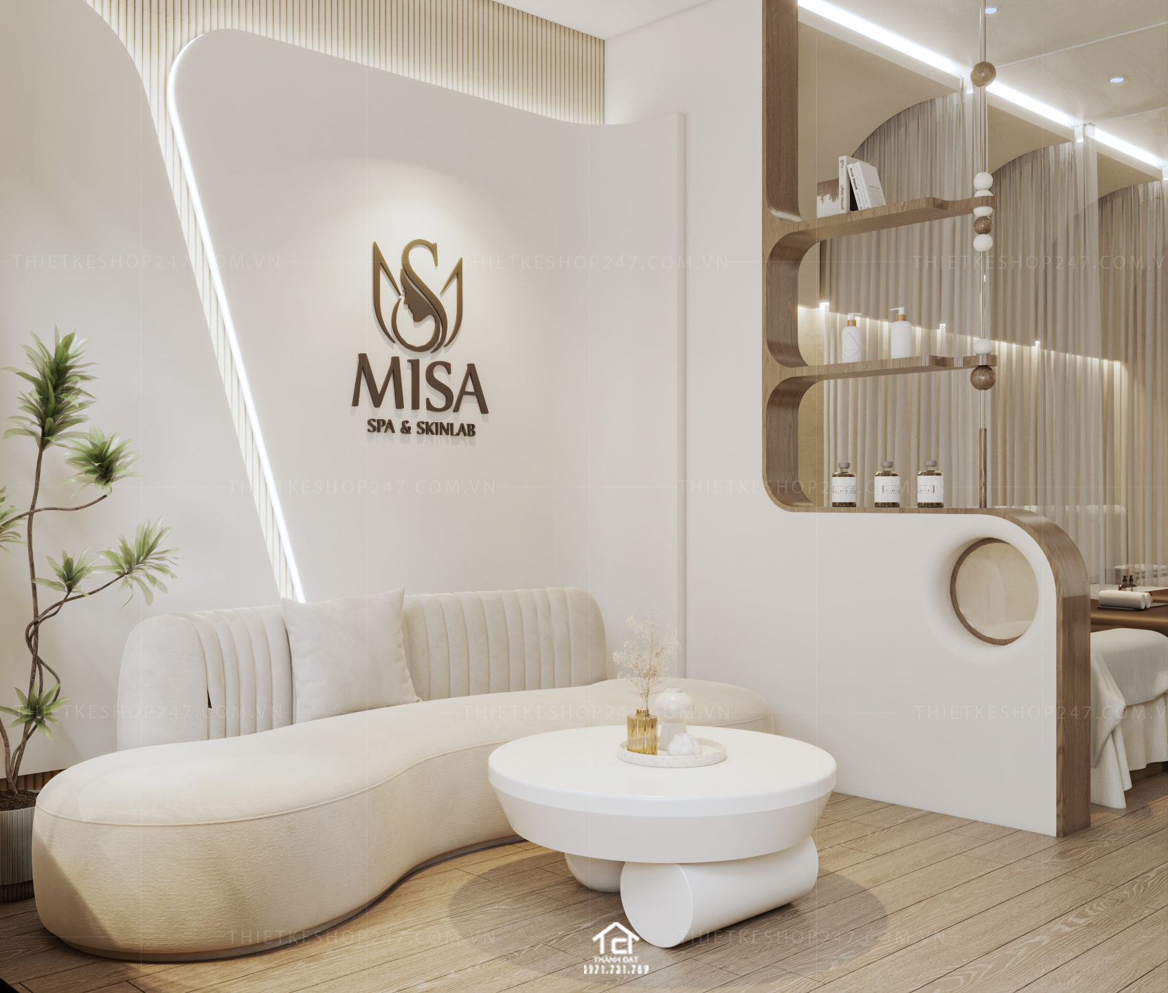thiết kế spa đẹp lôi cuốn