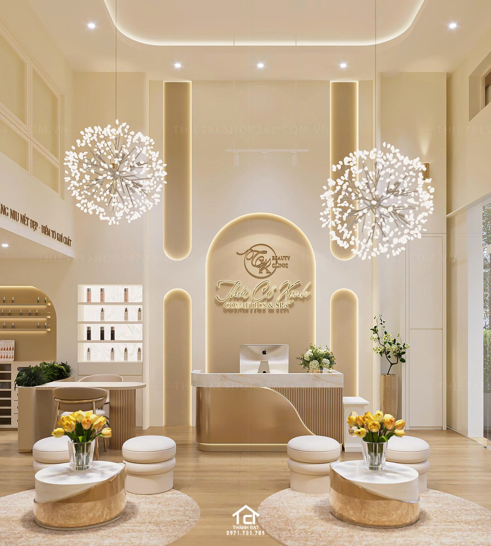 thiết kế spa đẹp lôi cuốn