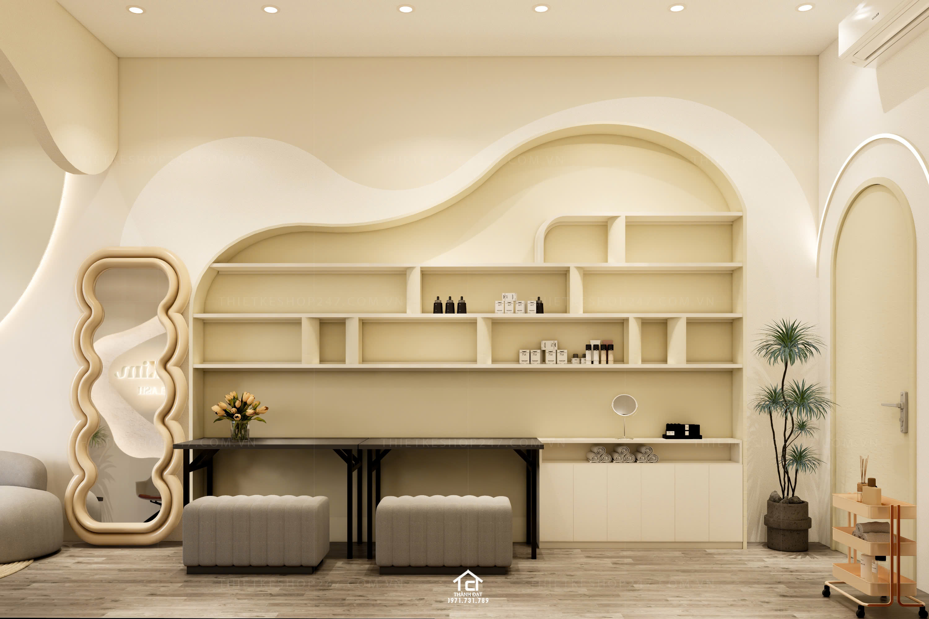 thiết kế spa đẹp lung linh