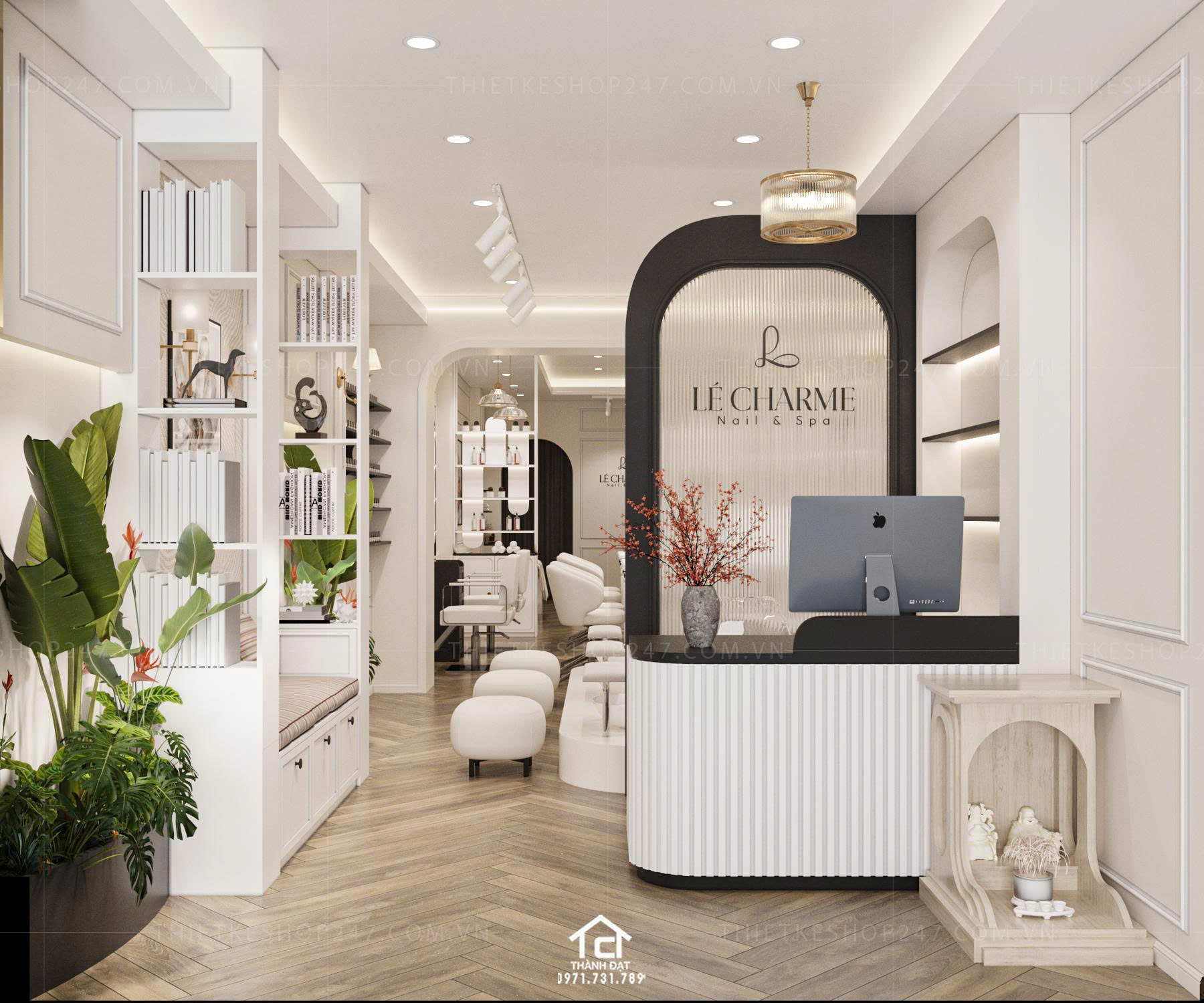 thiết kế spa đẹp lung linh