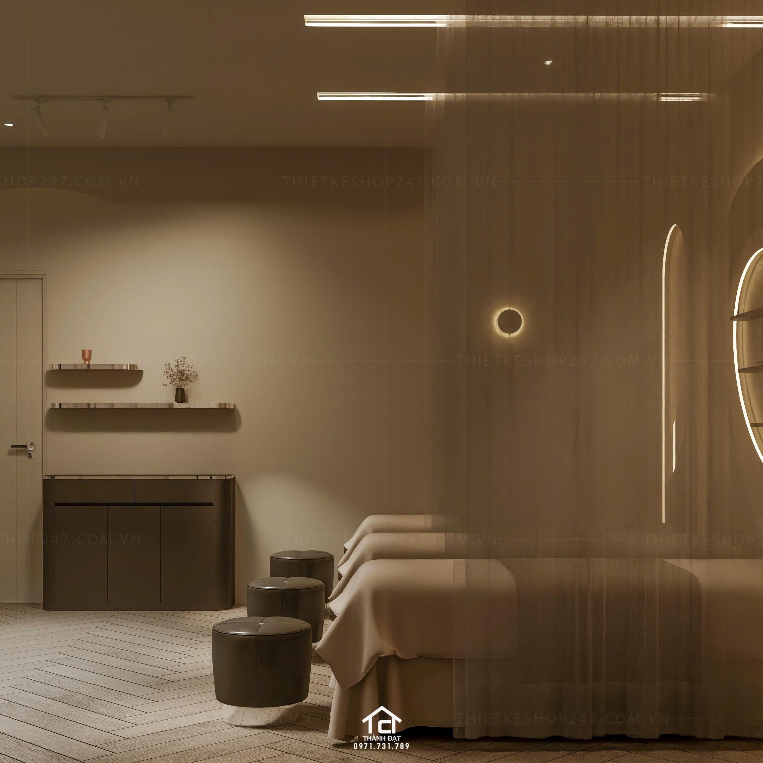 thiết kế spa đẹp lung linh