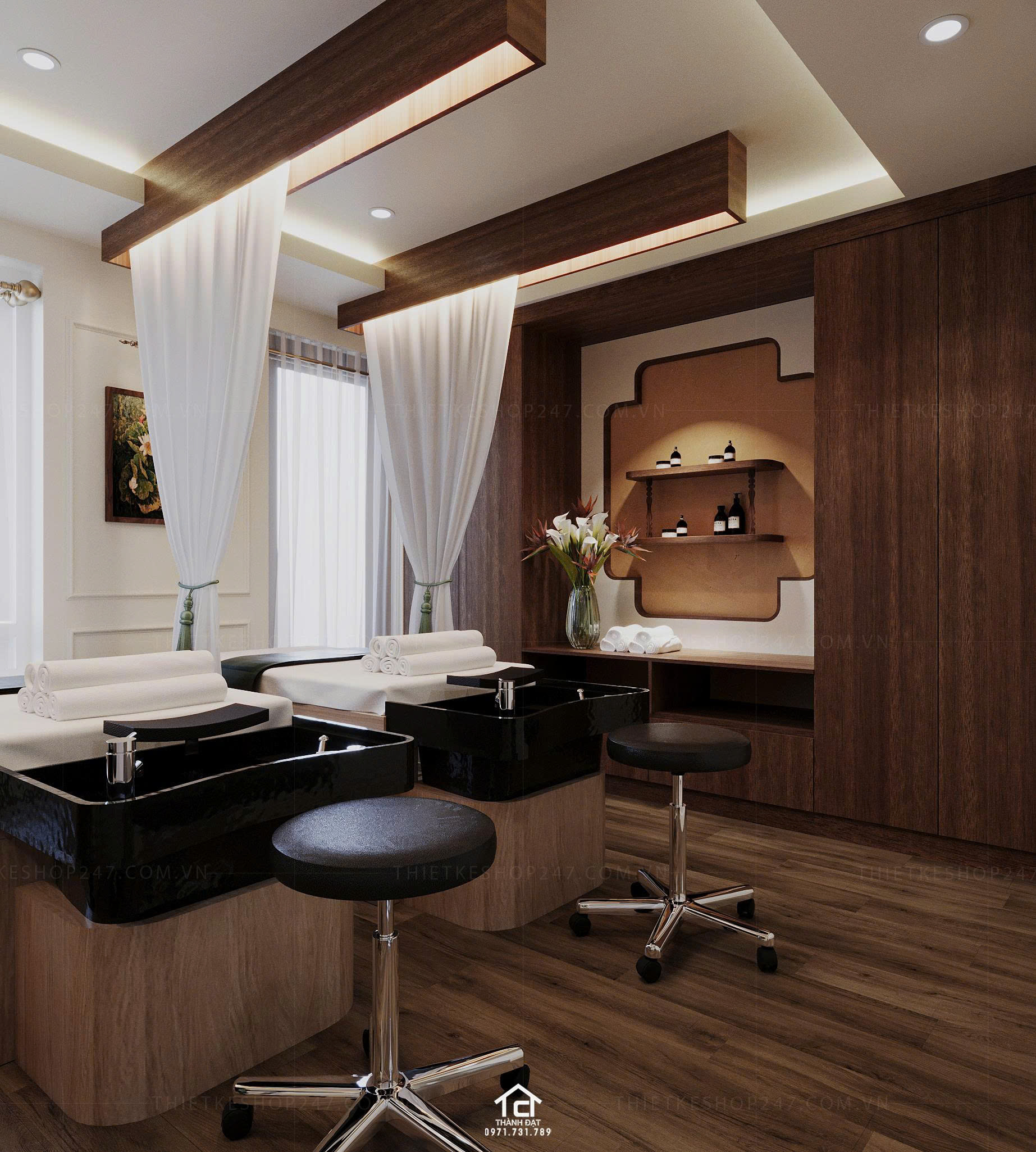 thiết kế spa đẹp lung linh