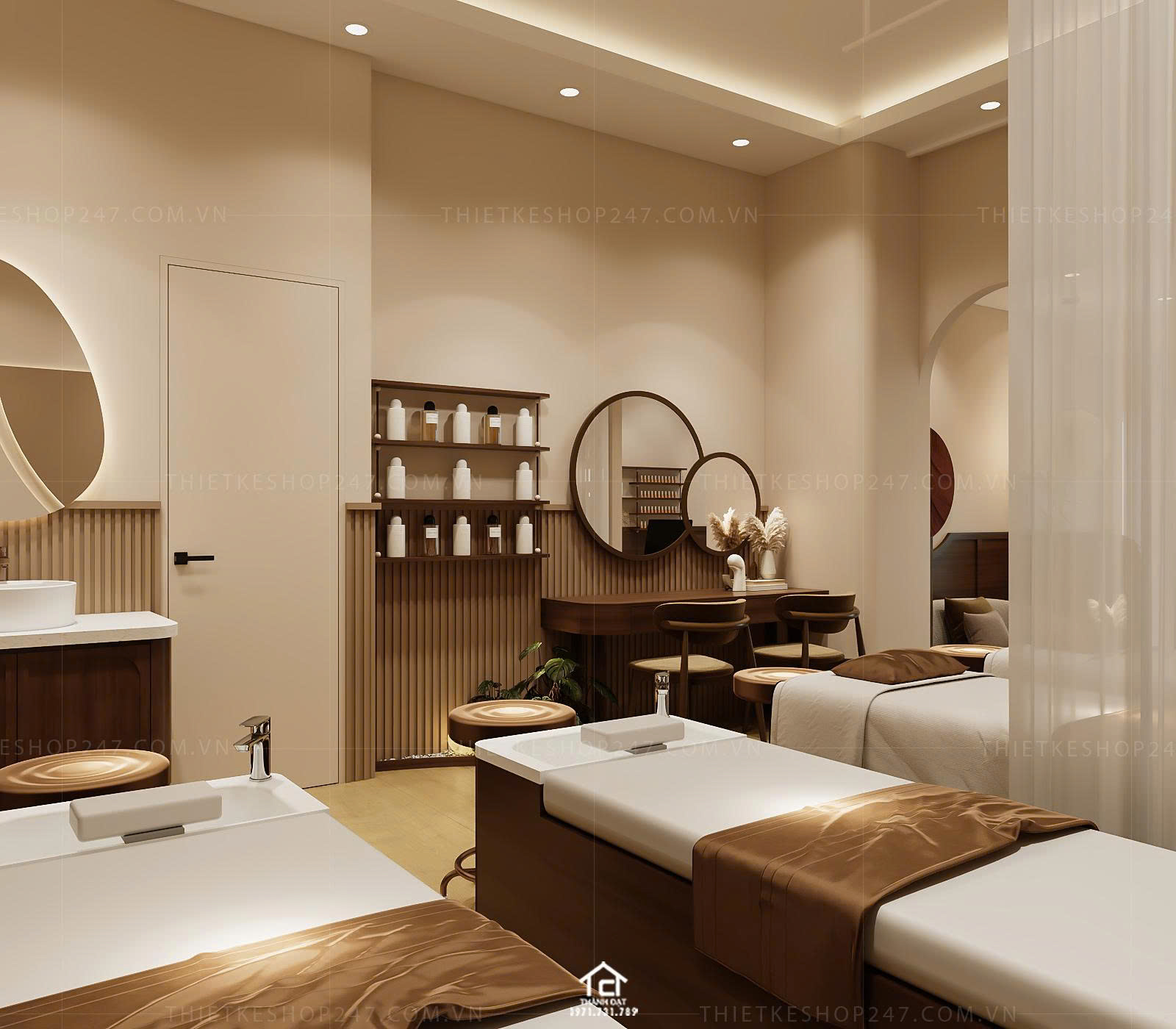 thiết kế spa đẹp lung linh