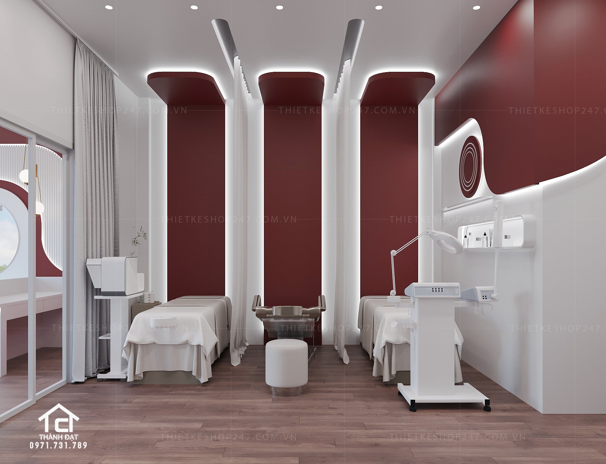 thiết kế spa đẹp lung linh