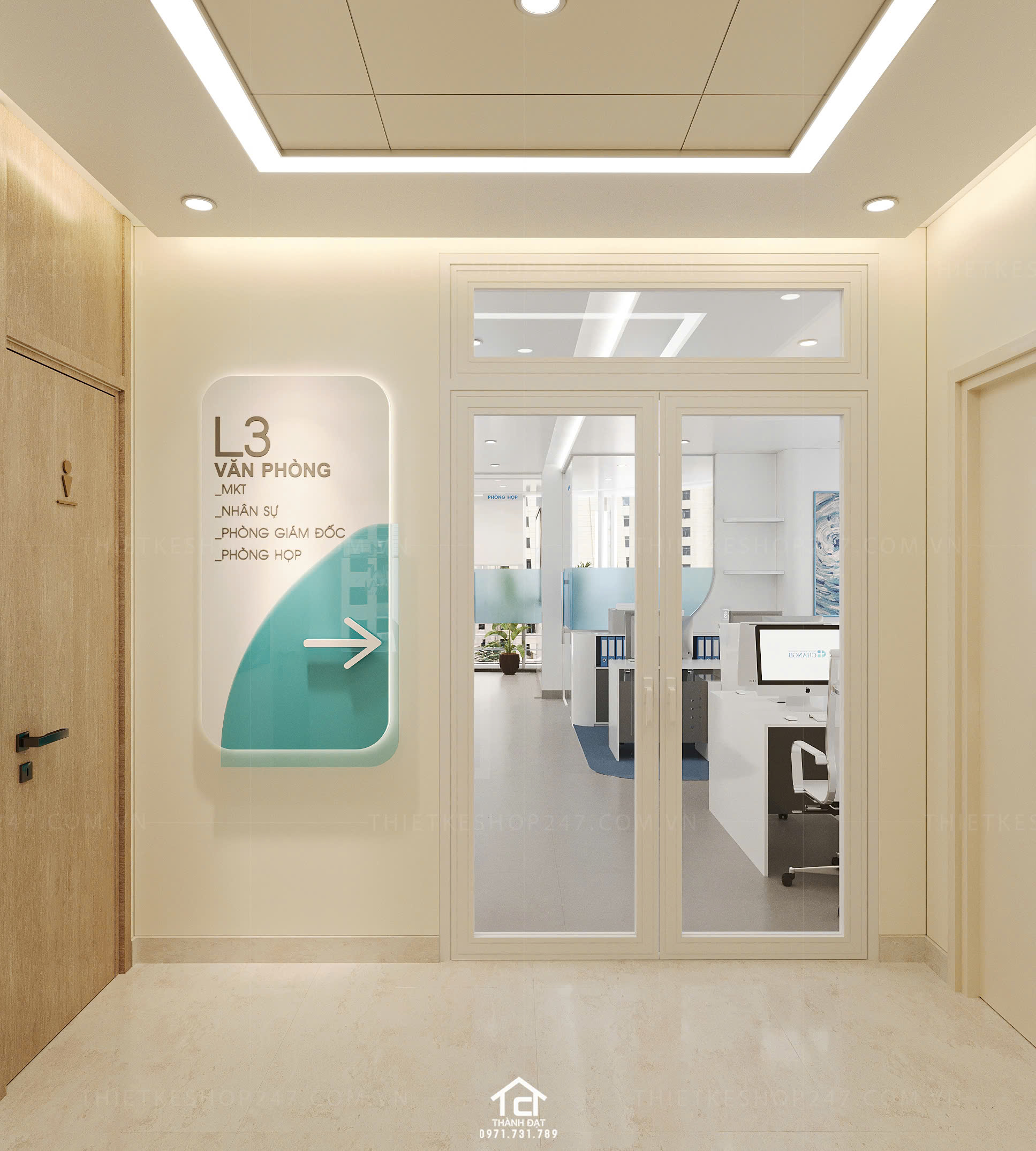 thiết kế spa đẹp màu sắc