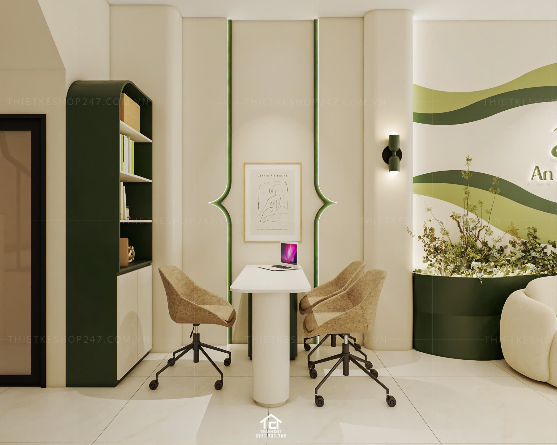 thiết kế spa đẹp năng động