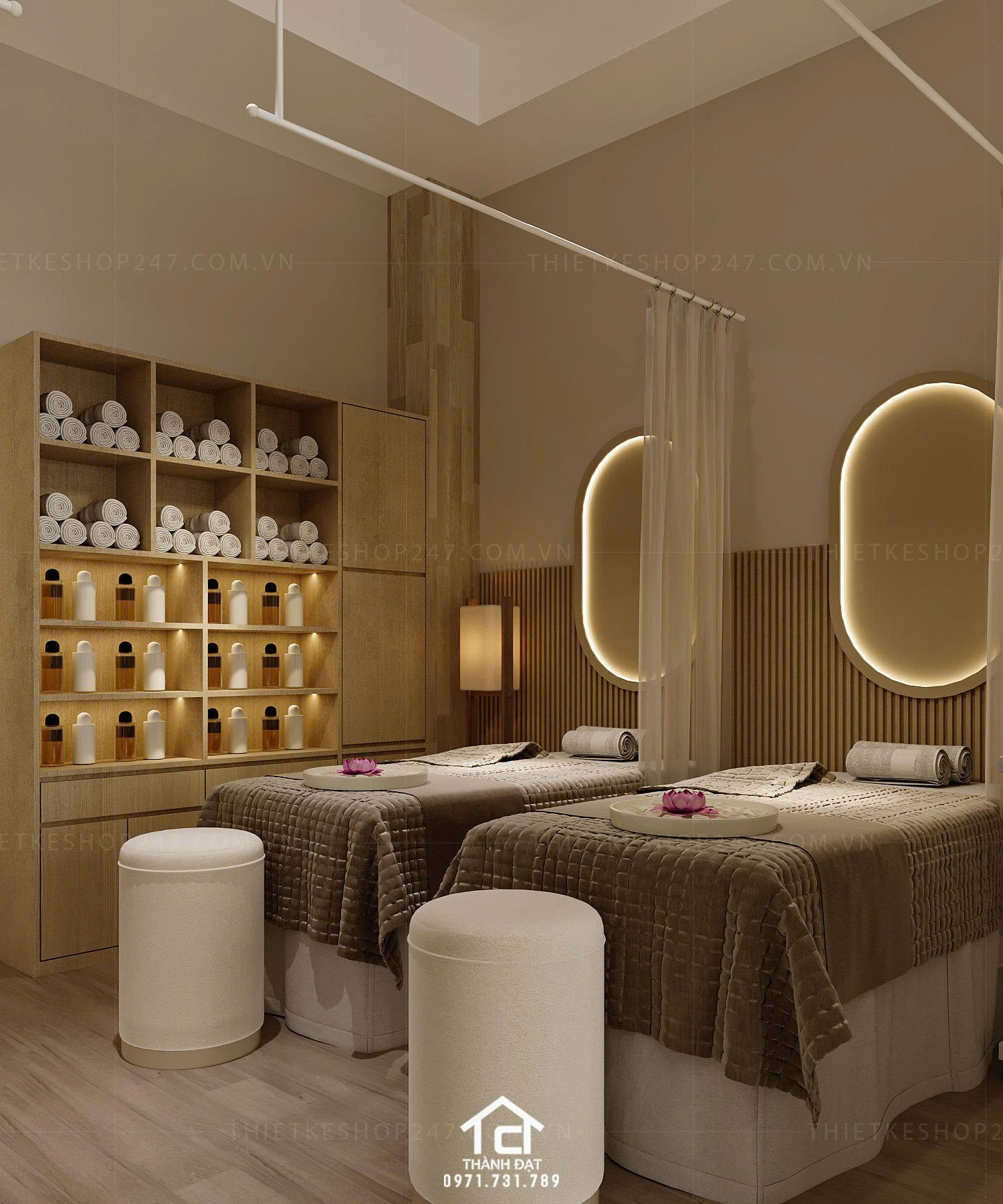 thiết kế spa đẹp năng động