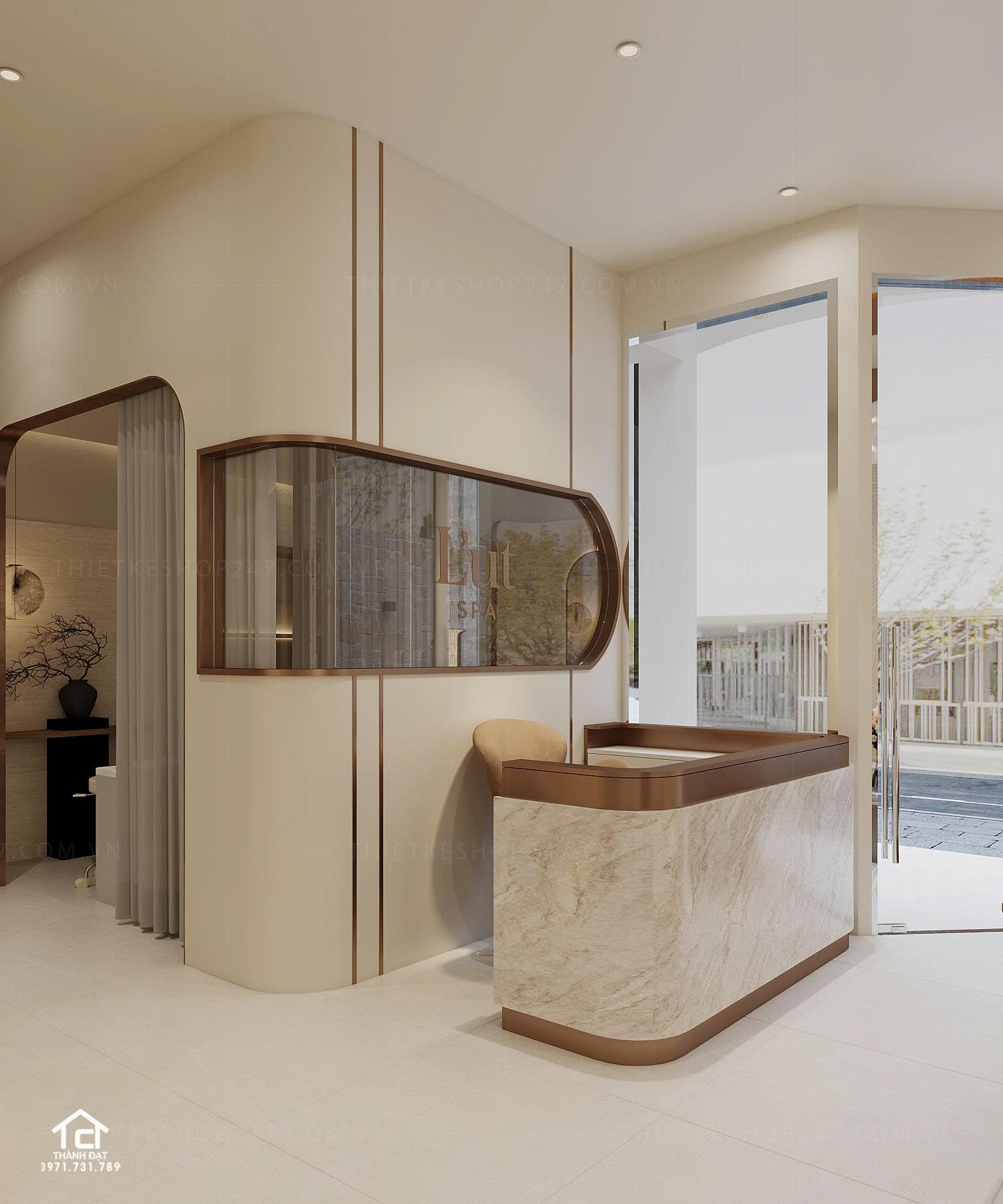 thiết kế spa đẹp năng động