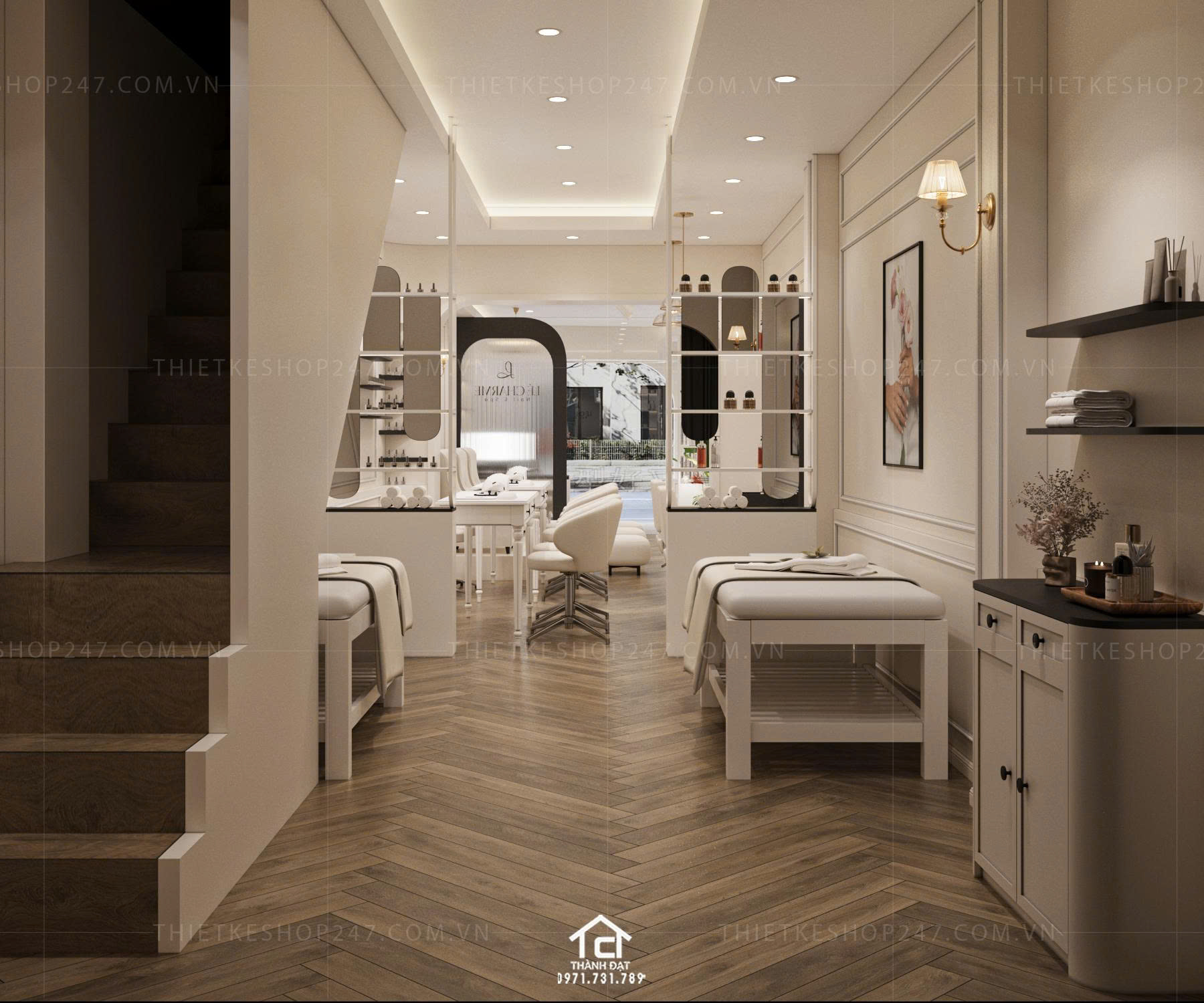 thiết kế spa đẹp năng động