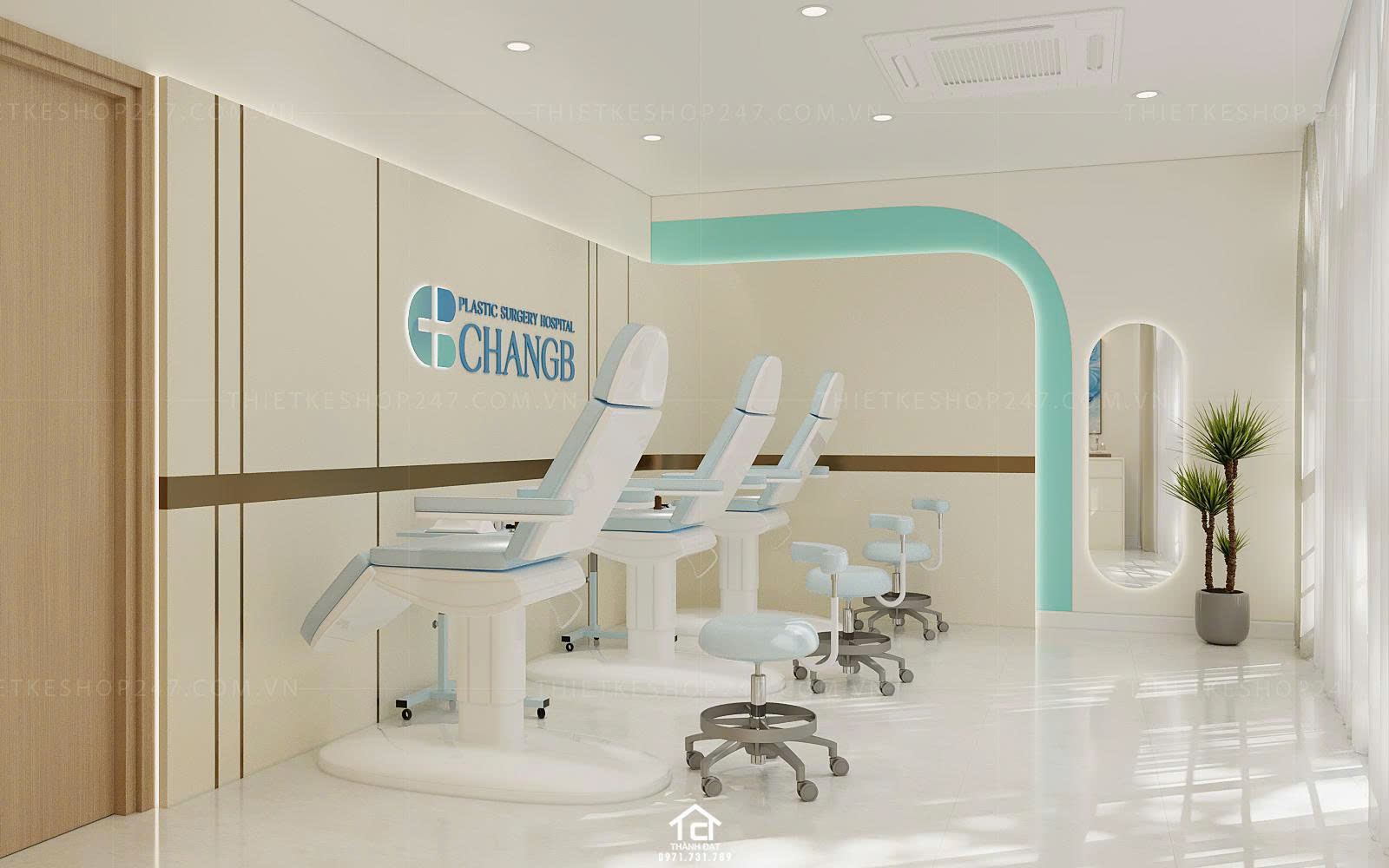 thiết kế spa đẹp năng động