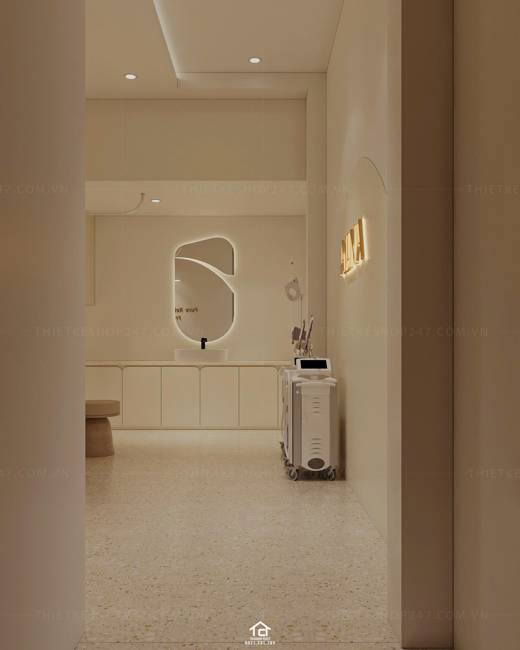 thiết kế spa đẹp năng động