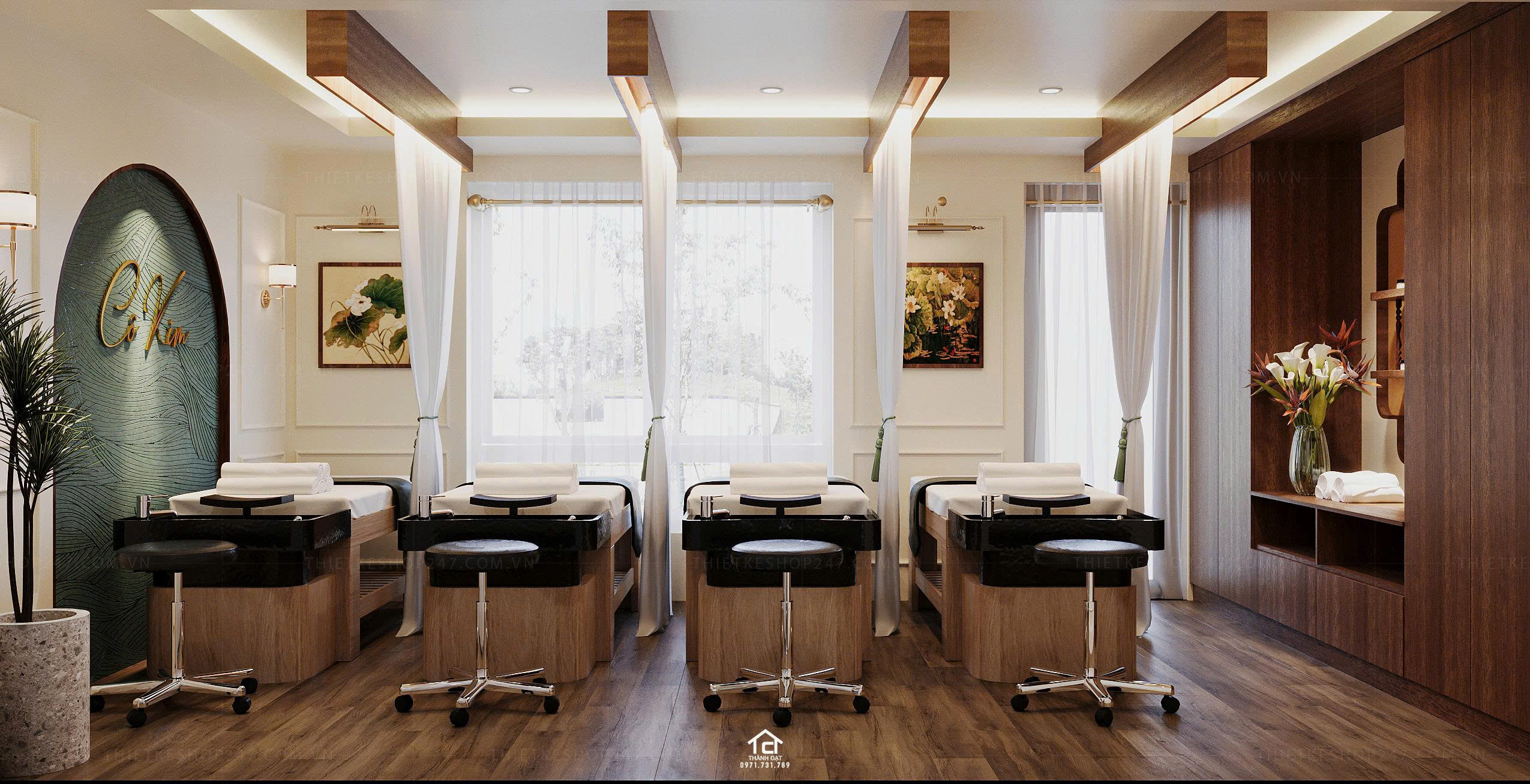 thiết kế spa đẹp năng động