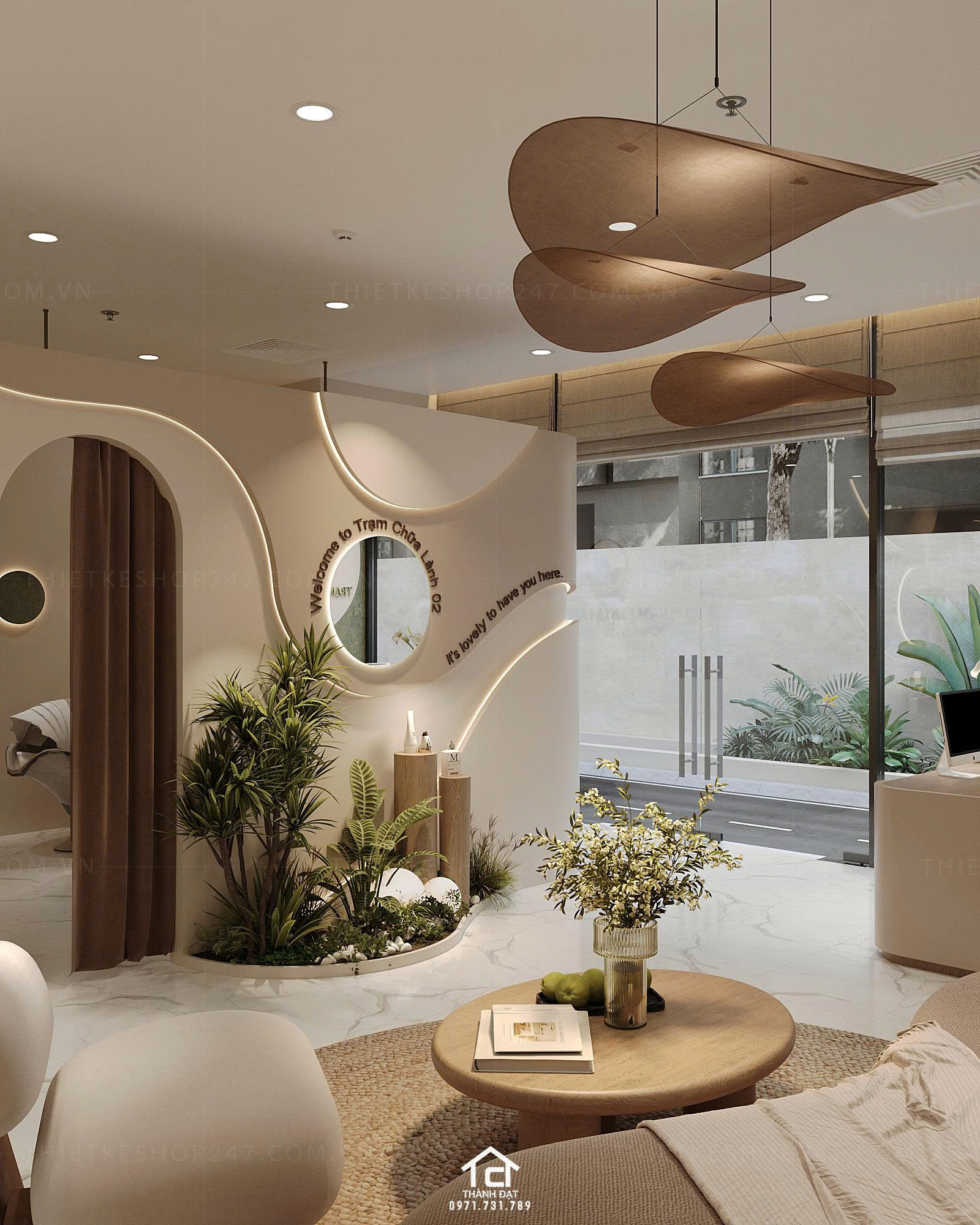 thiết kế spa đẹp năng động